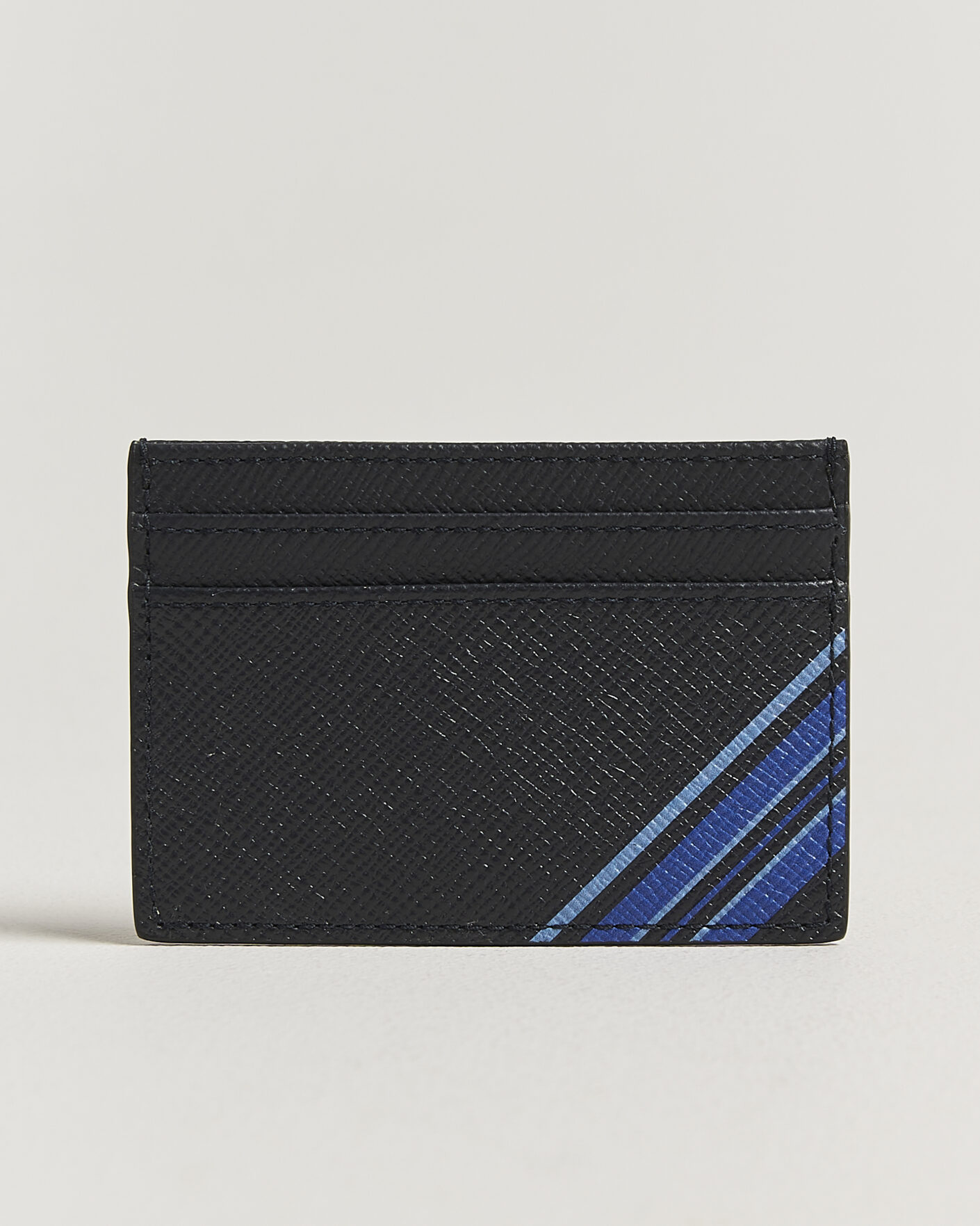 Uomini | Portafogli | Smythson | Panama Flat Cardholder Navy