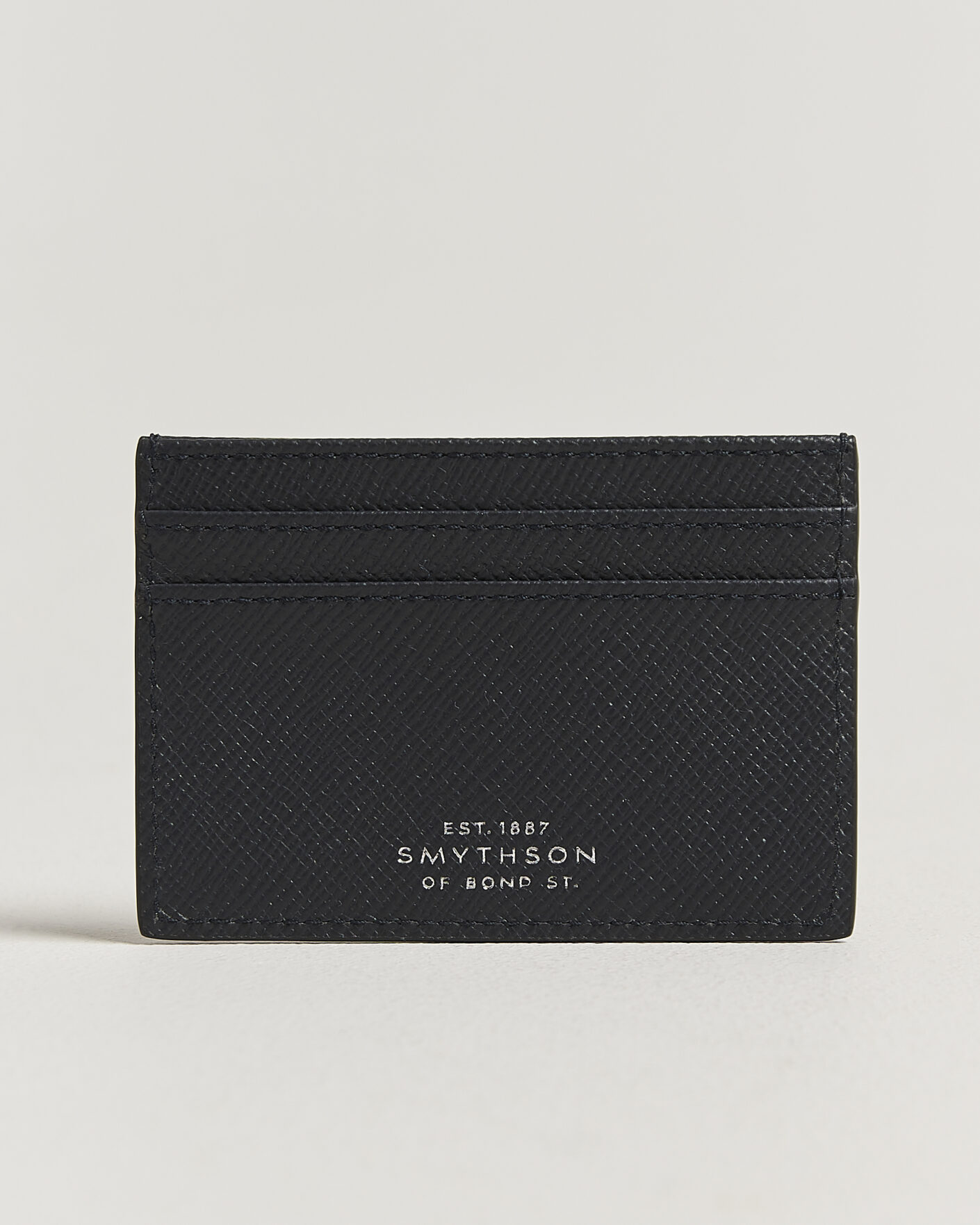 Uomini | Portafogli | Smythson | Panama Flat Cardholder Navy
