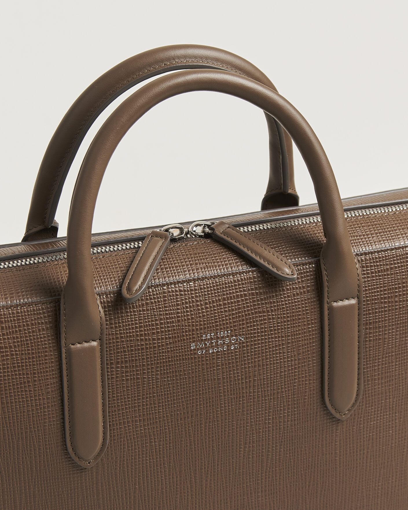 Uomini | Borse | Smythson | Panama Slim Lightweight Briefcase Fawn
