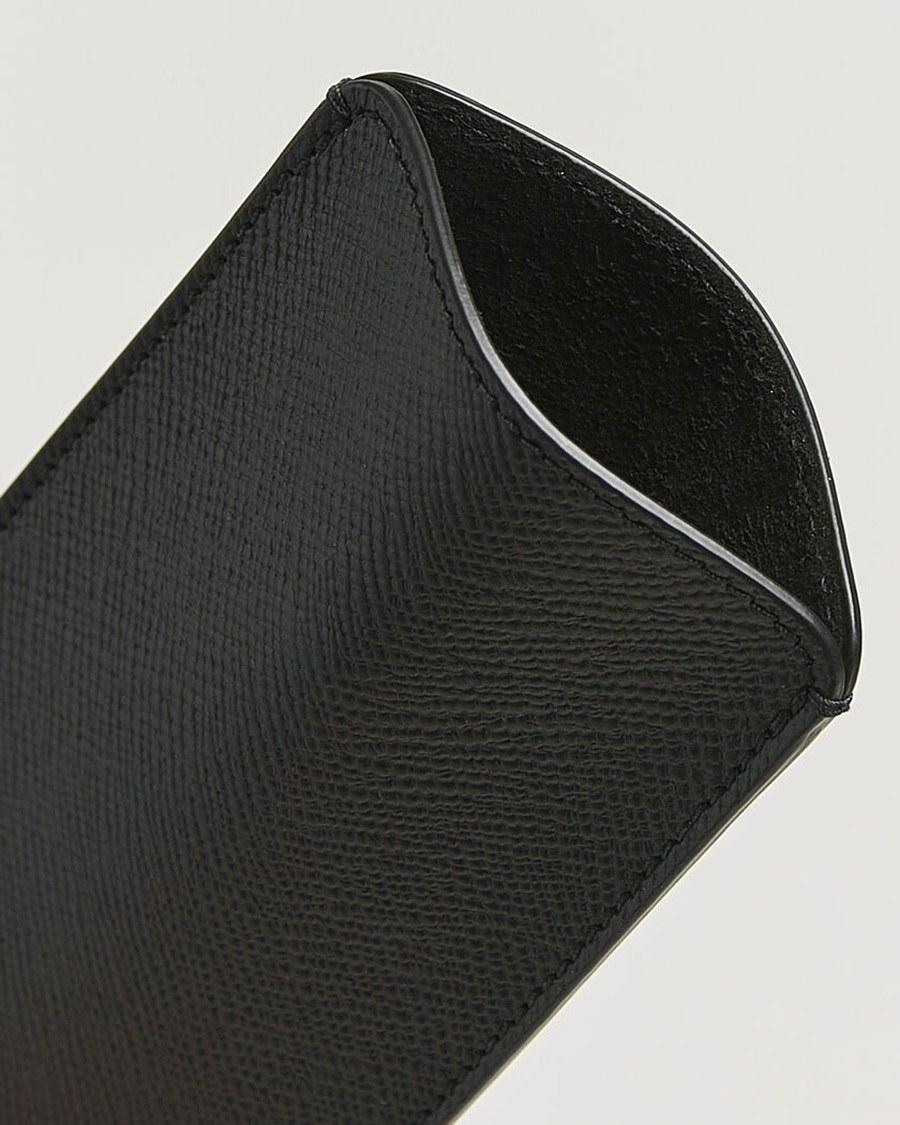 Uomini | Smythson Panama Glasses Case Black | Smythson | Panama Glasses Case Black