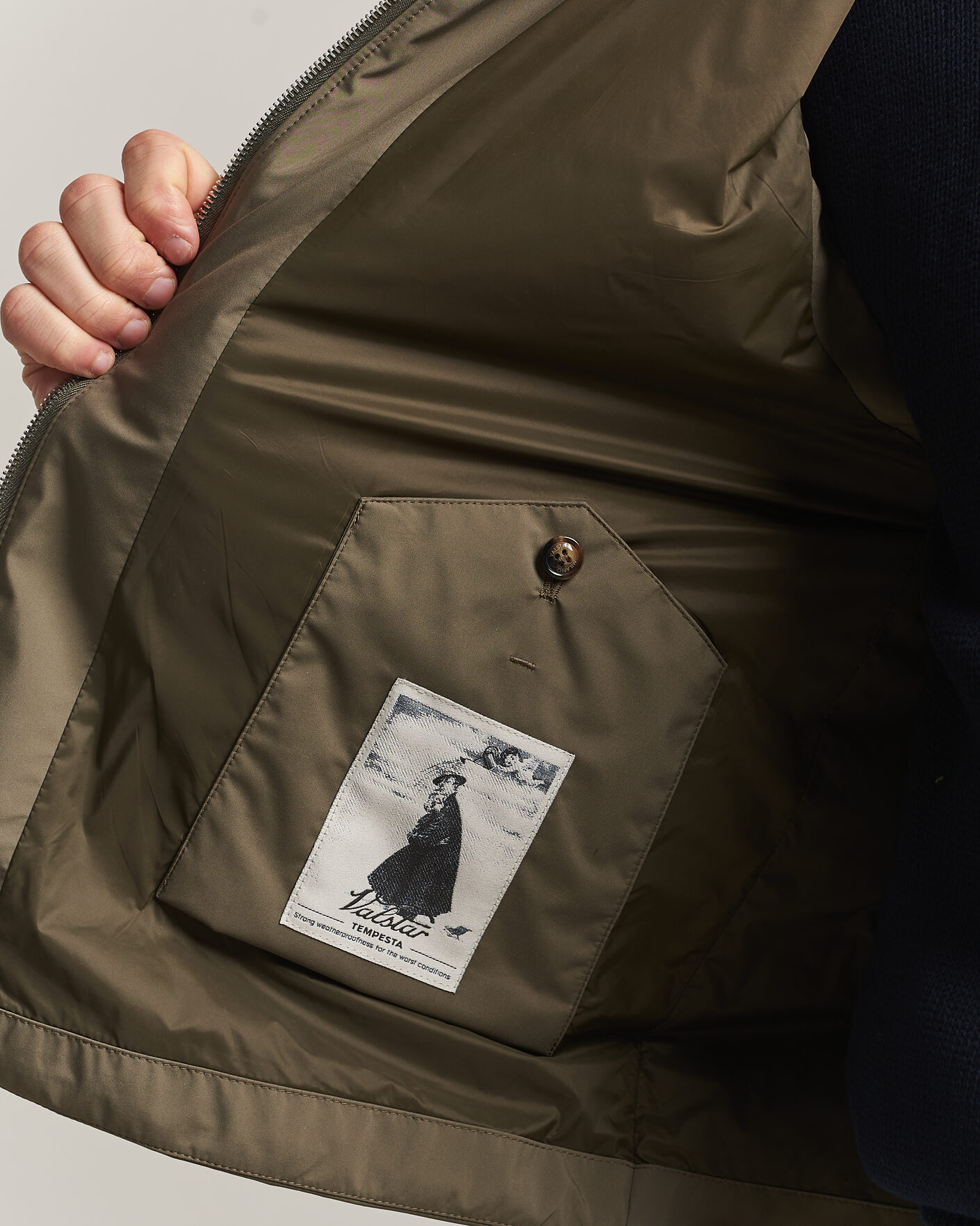 Uomini | Gilet | Valstar | Nylon Zip Vest Military