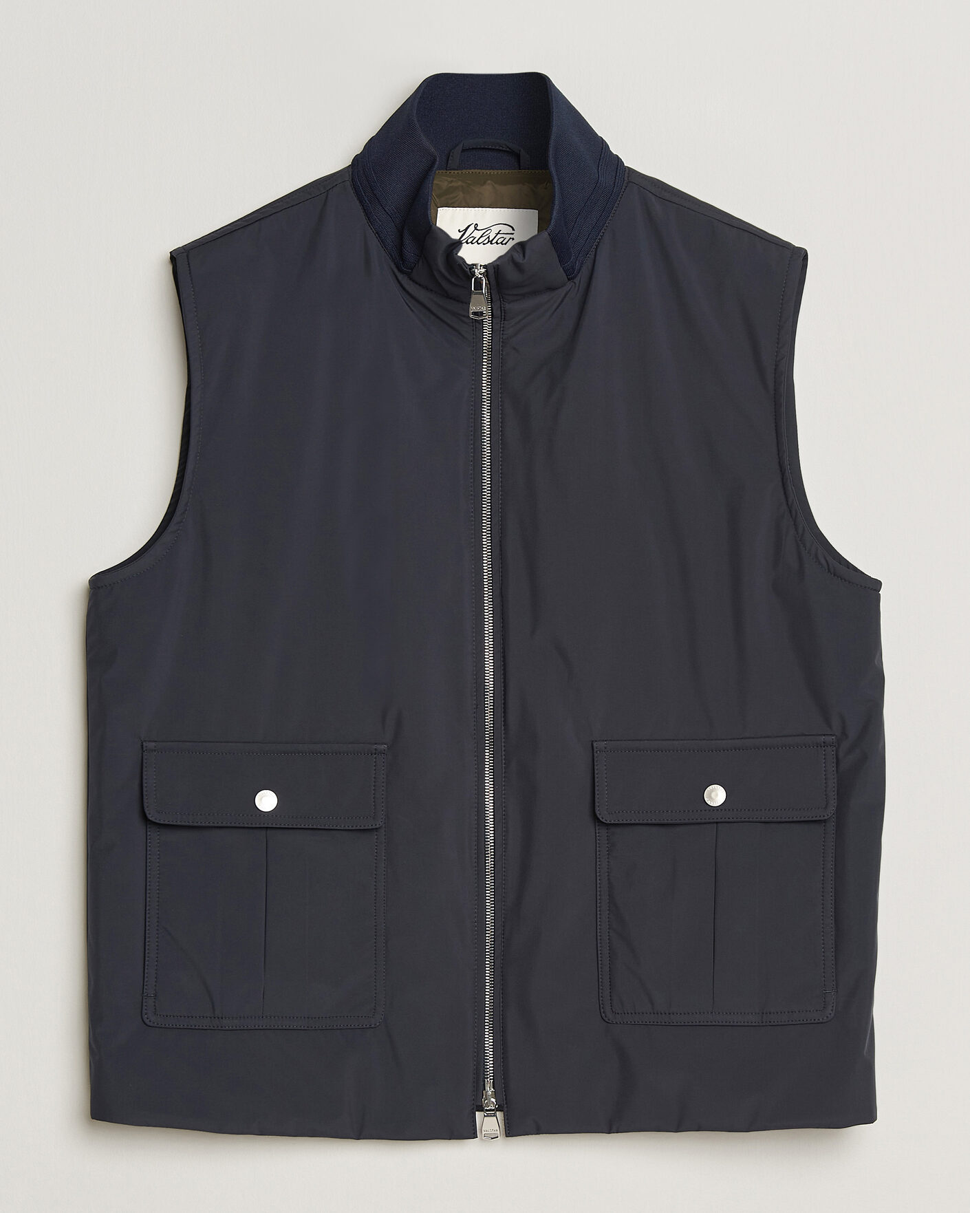 Uomini | Gilet | Valstar | Nylon Zip Vest Navy