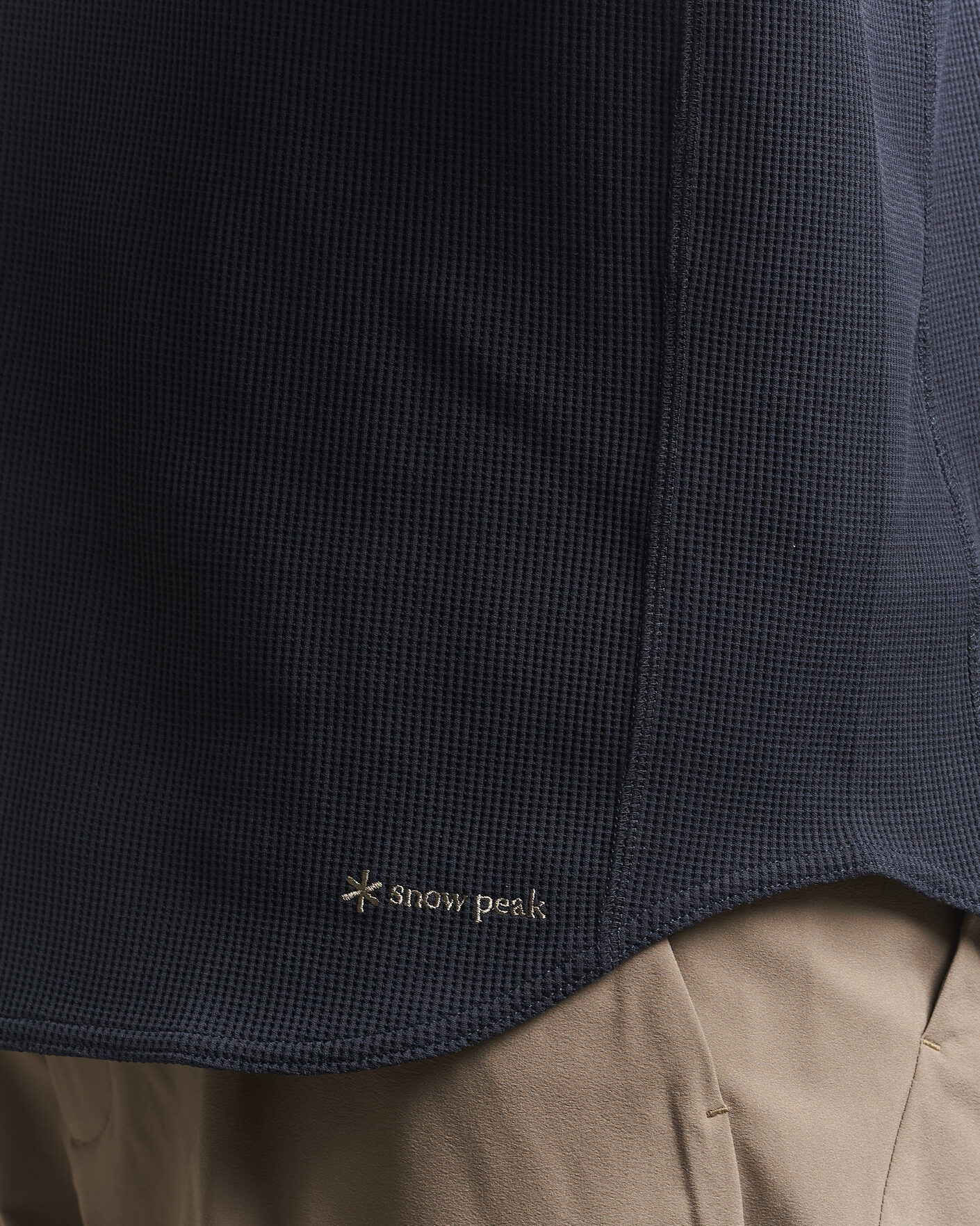 Uomini | T-shirt | Snow Peak | Dry Waffle T-Shirt Dark Navy