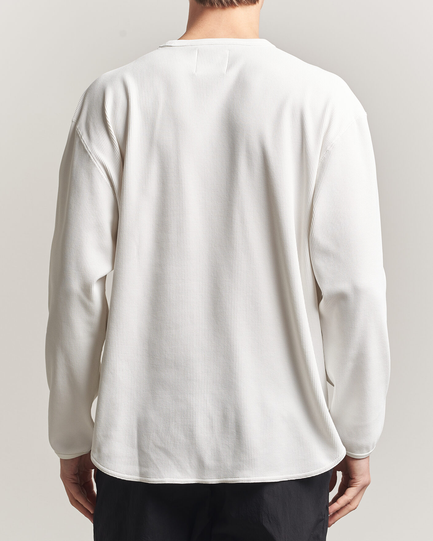 Uomini | T-shirt | Snow Peak | Dry Waffle Long Sleeve T-Shirt Off White