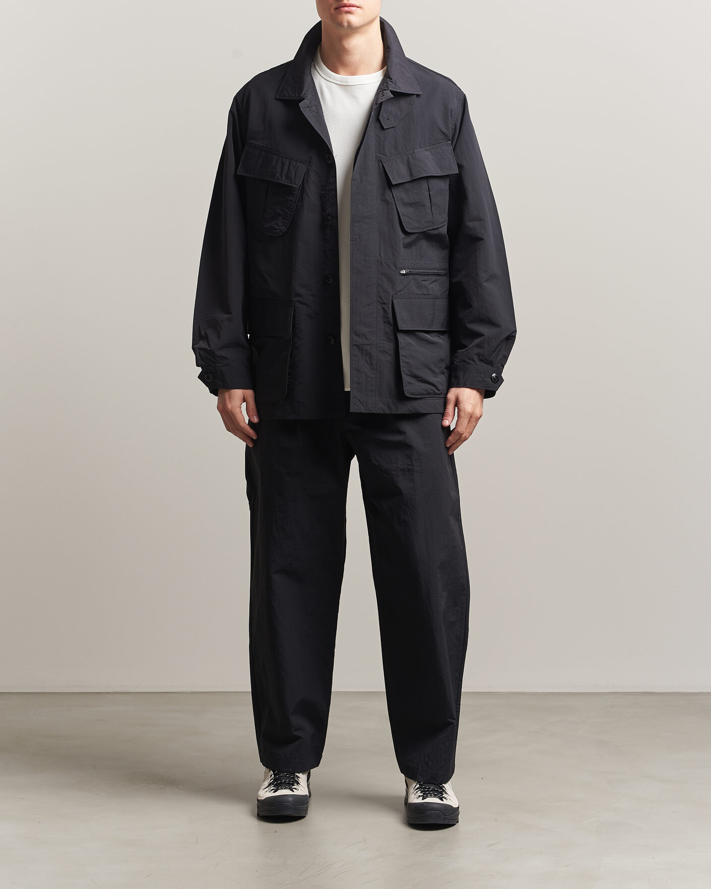 Uomini | Giacche | Snow Peak | Nylon Washer Jacket Black