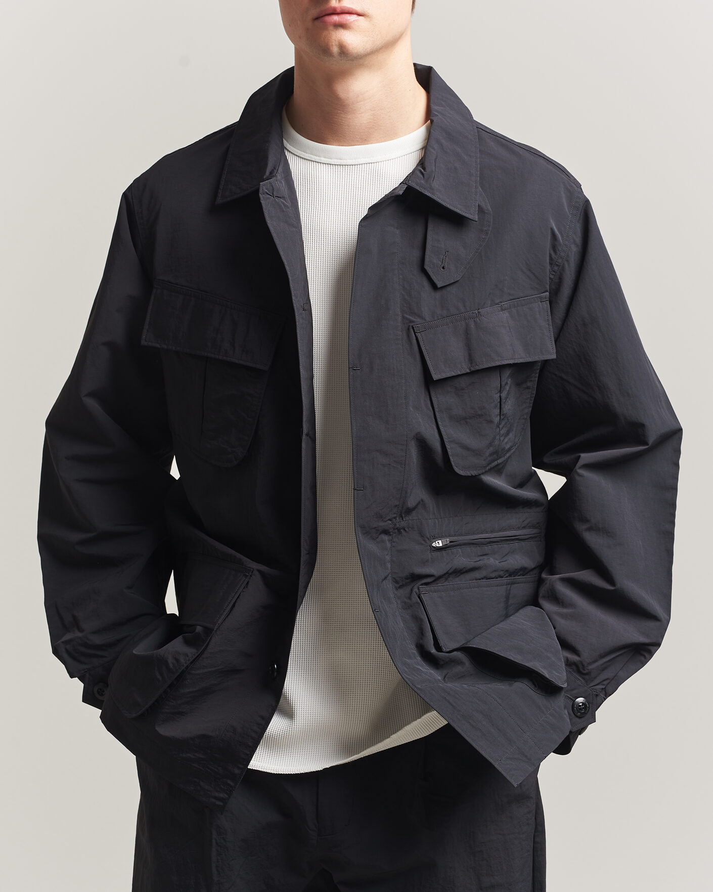 Uomini | Giacche | Snow Peak | Nylon Washer Jacket Black