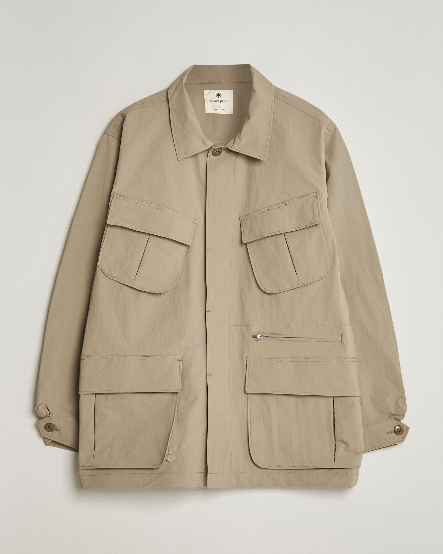 Uomini | Giacche | Snow Peak | Nylon Washer Jacket Greige
