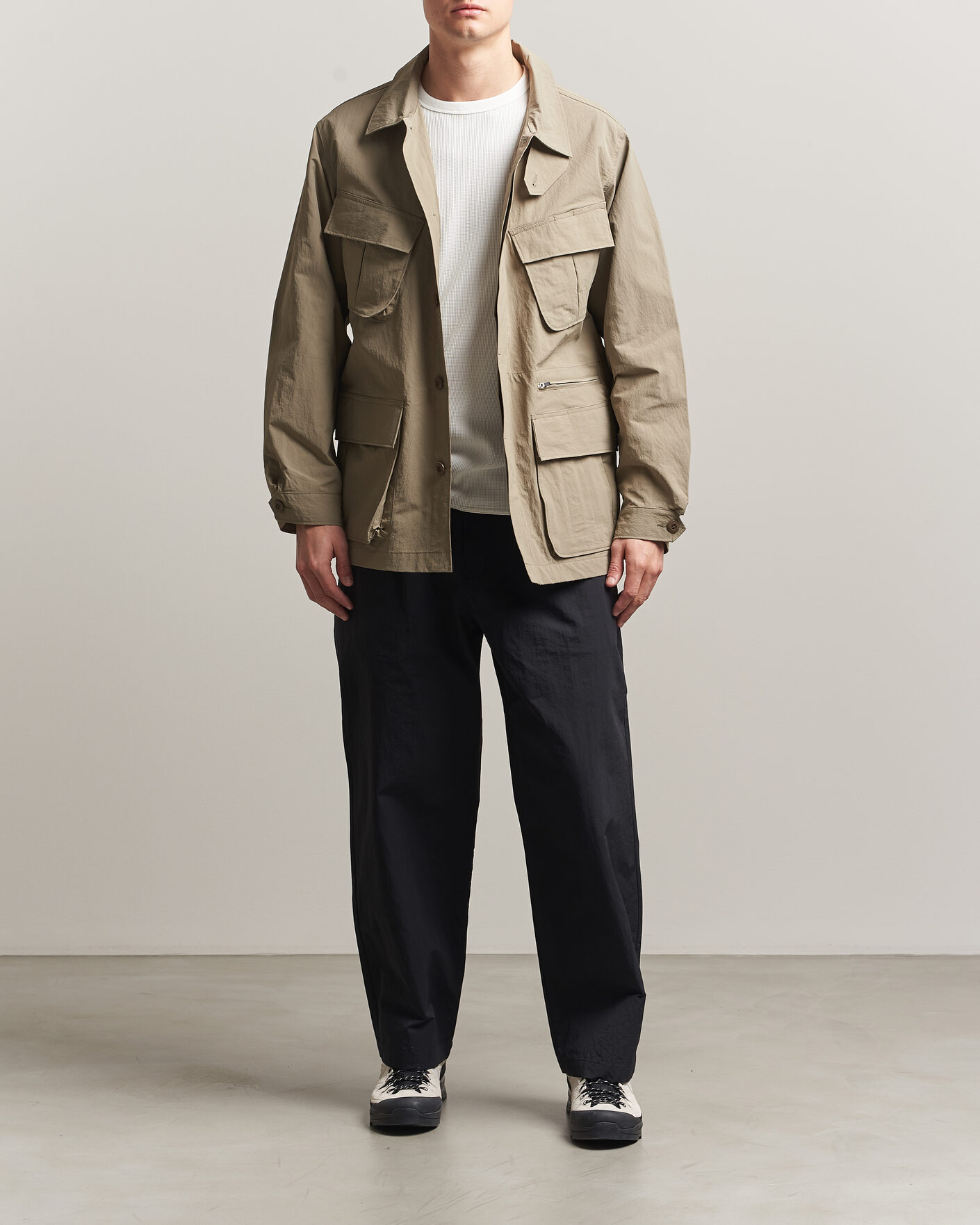 Uomini | Giacche | Snow Peak | Nylon Washer Jacket Greige