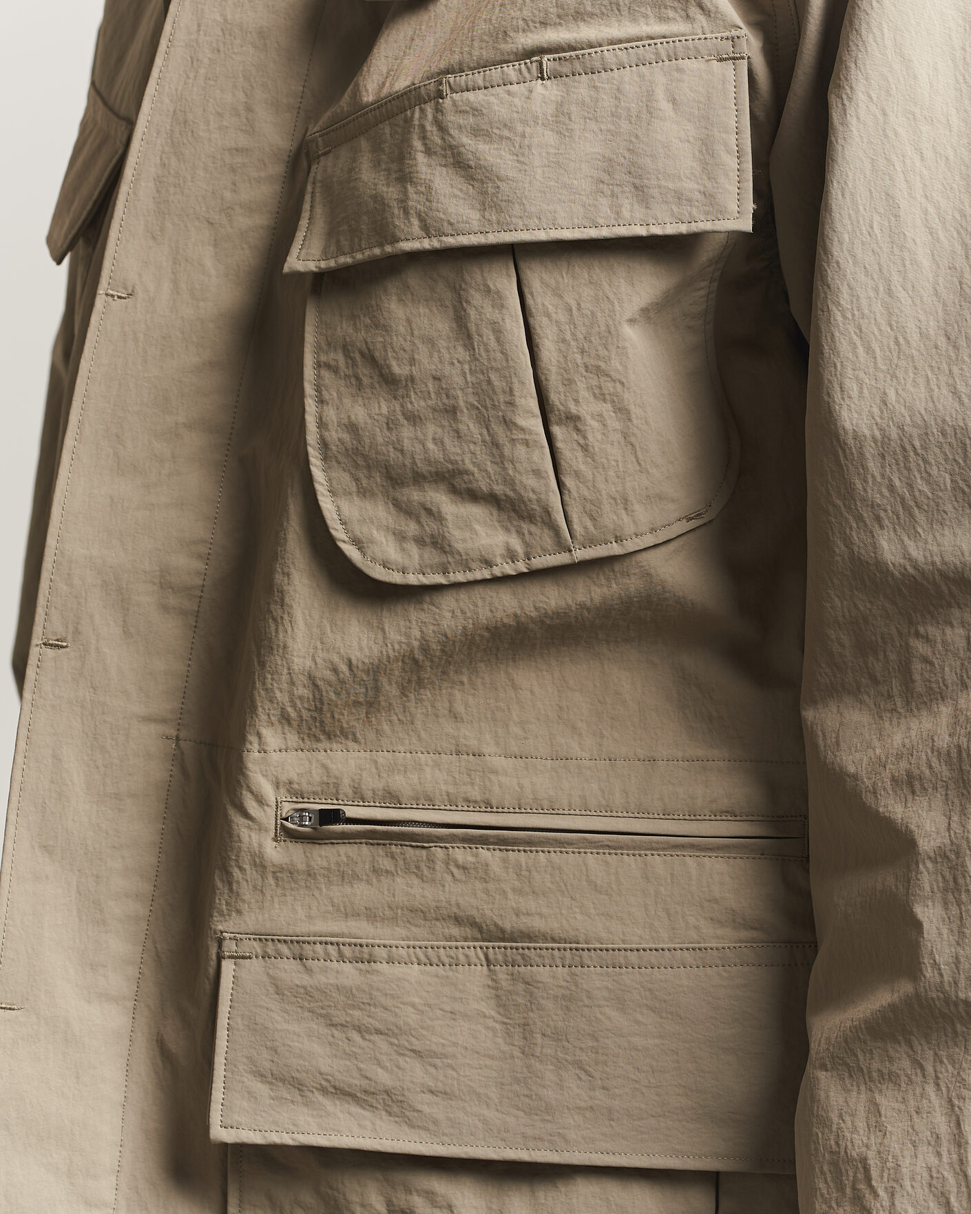 Uomini | Giacche | Snow Peak | Nylon Washer Jacket Greige