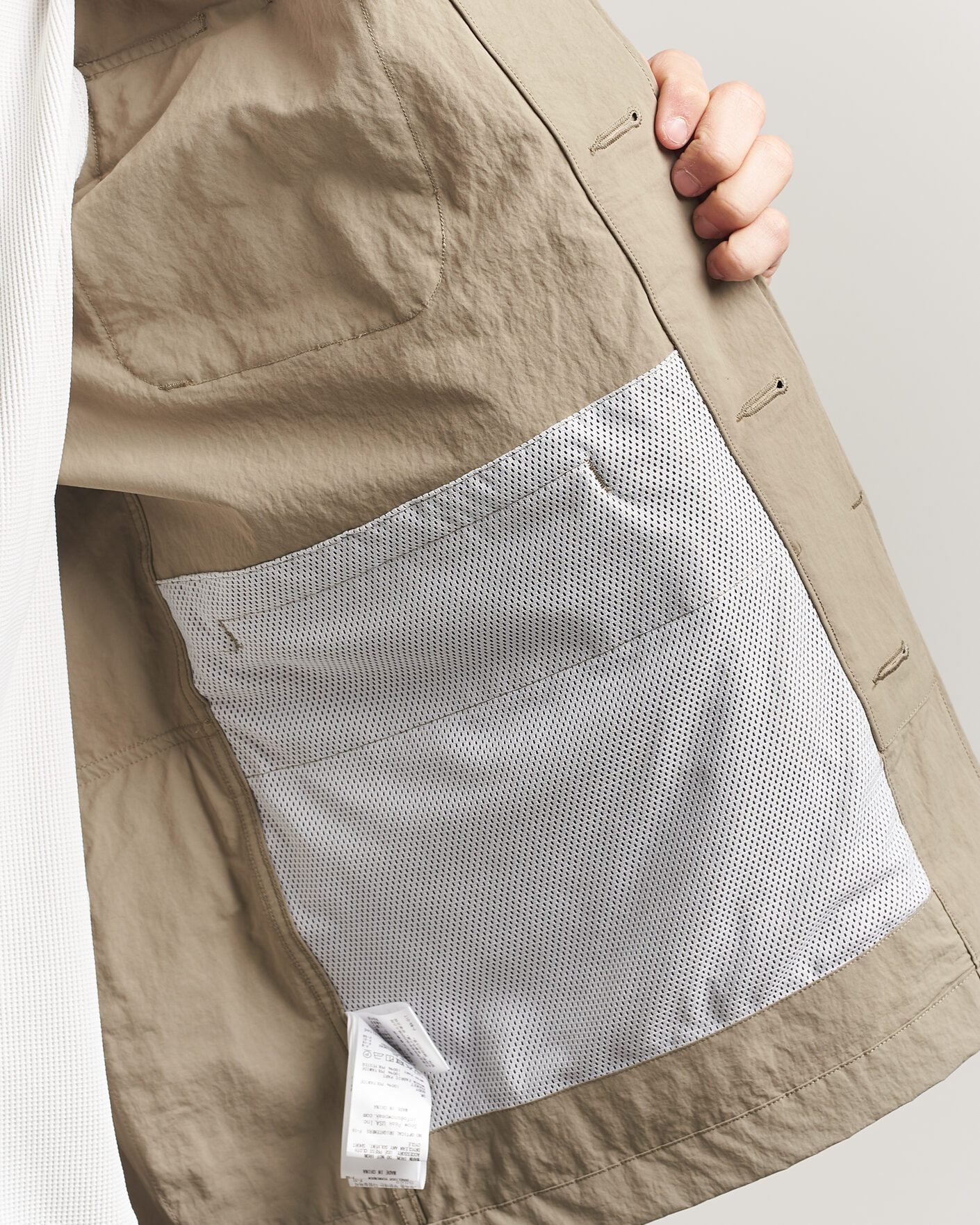 Uomini | Giacche | Snow Peak | Nylon Washer Jacket Greige