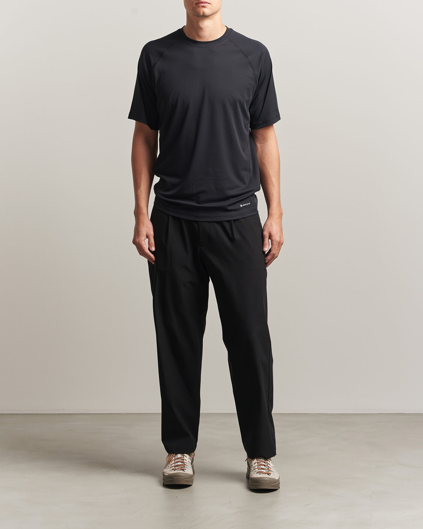 Uomini | T-shirt | Snow Peak | Polartec Power Dry T-Shirt Black