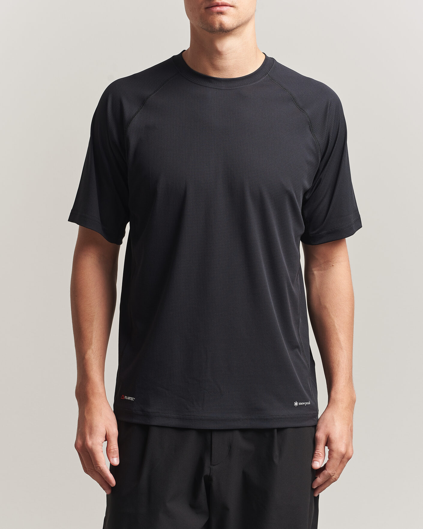 Uomini | T-shirt | Snow Peak | Polartec Power Dry T-Shirt Black