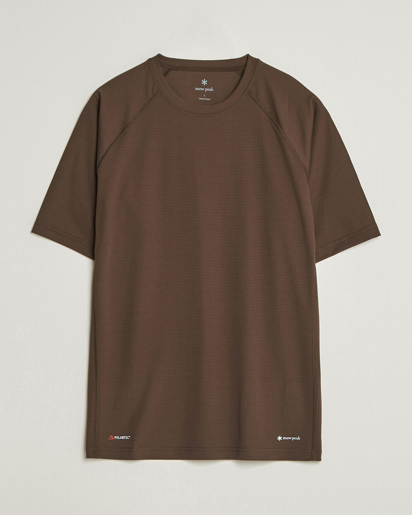Uomini | T-shirt | Snow Peak | Polartec Power Dry T-Shirt Brown