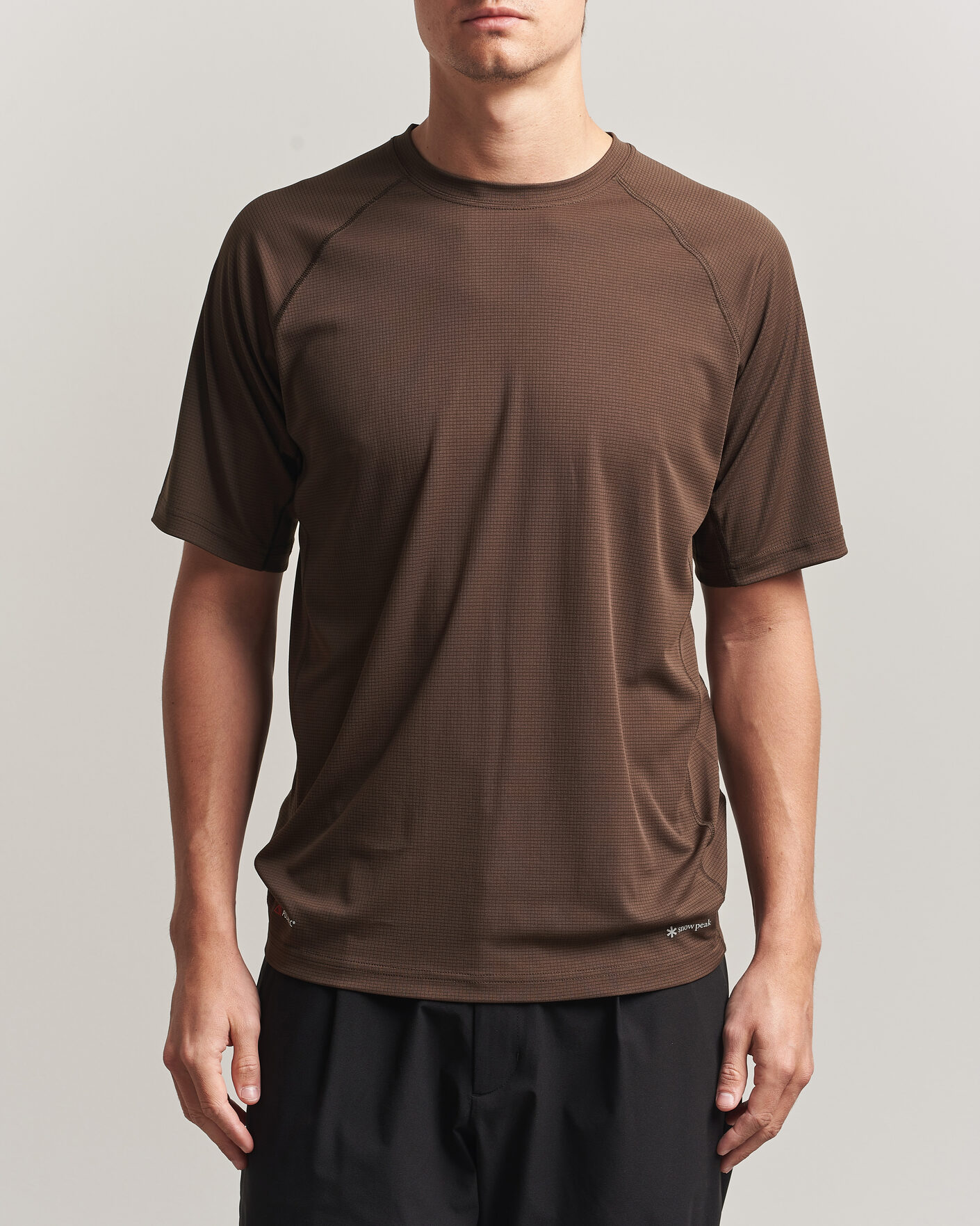 Uomini | T-shirt | Snow Peak | Polartec Power Dry T-Shirt Brown