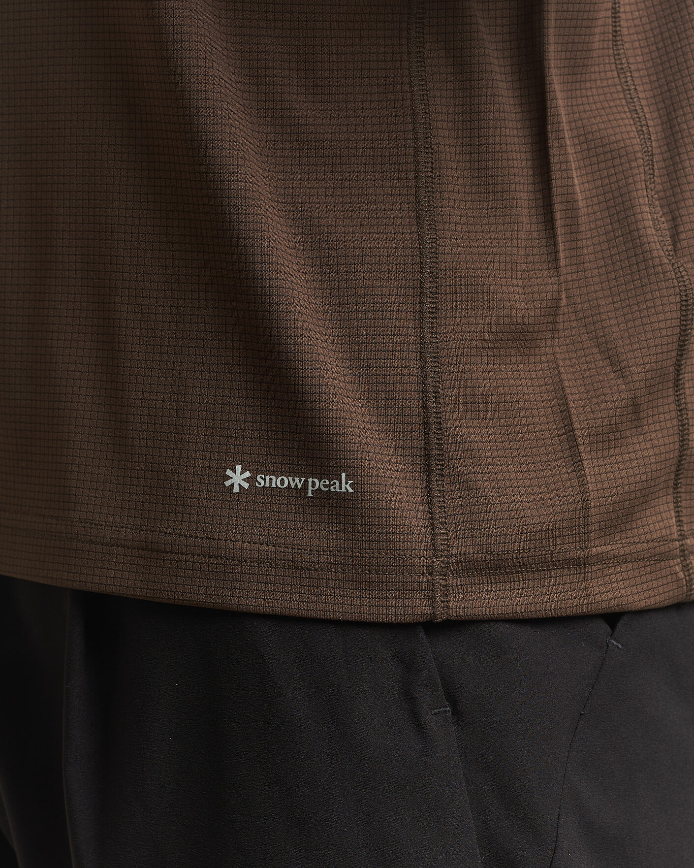 Uomini | T-shirt | Snow Peak | Polartec Power Dry T-Shirt Brown