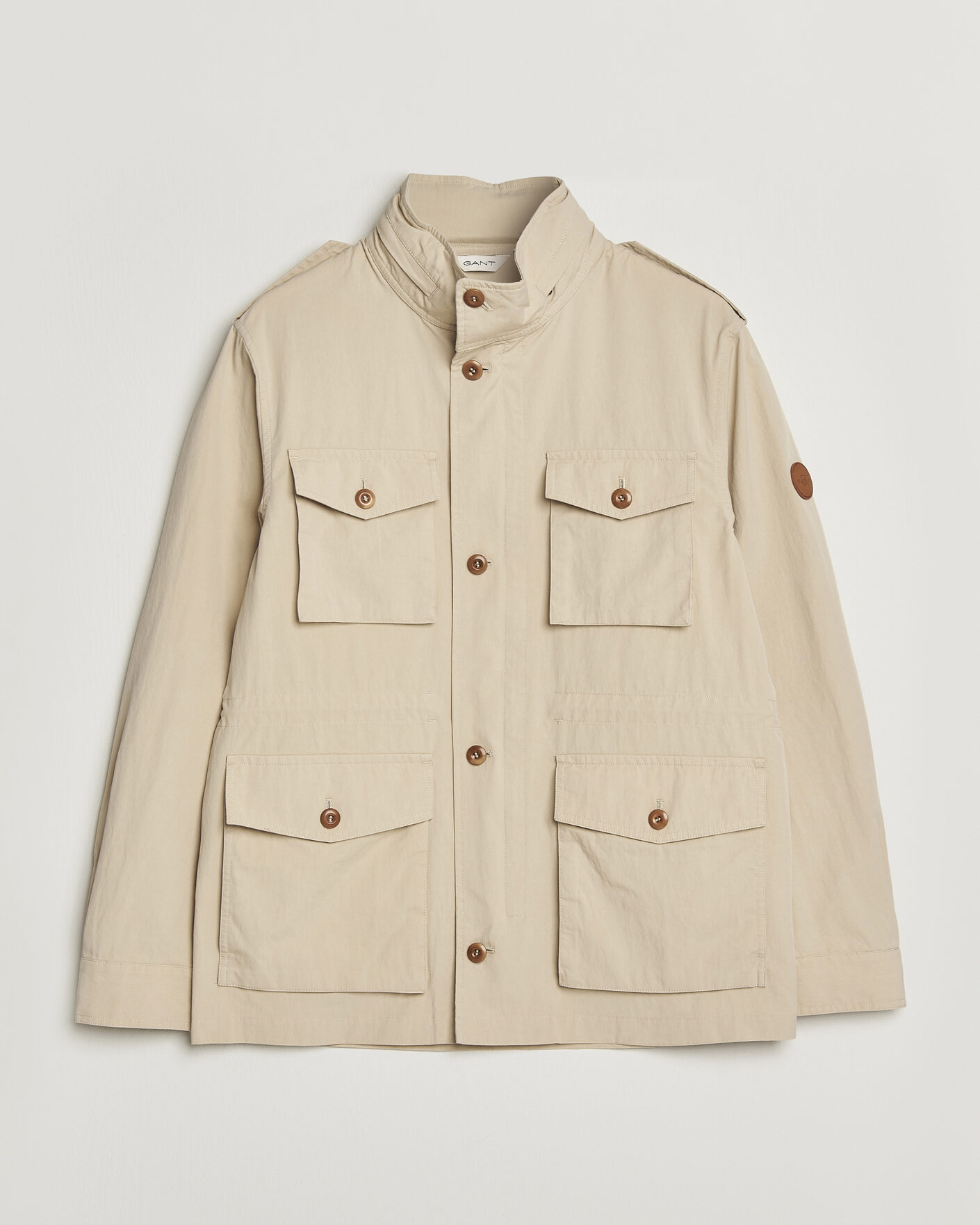 Uomini | Giacche | GANT | Cotton Field Jacket Oat Beige