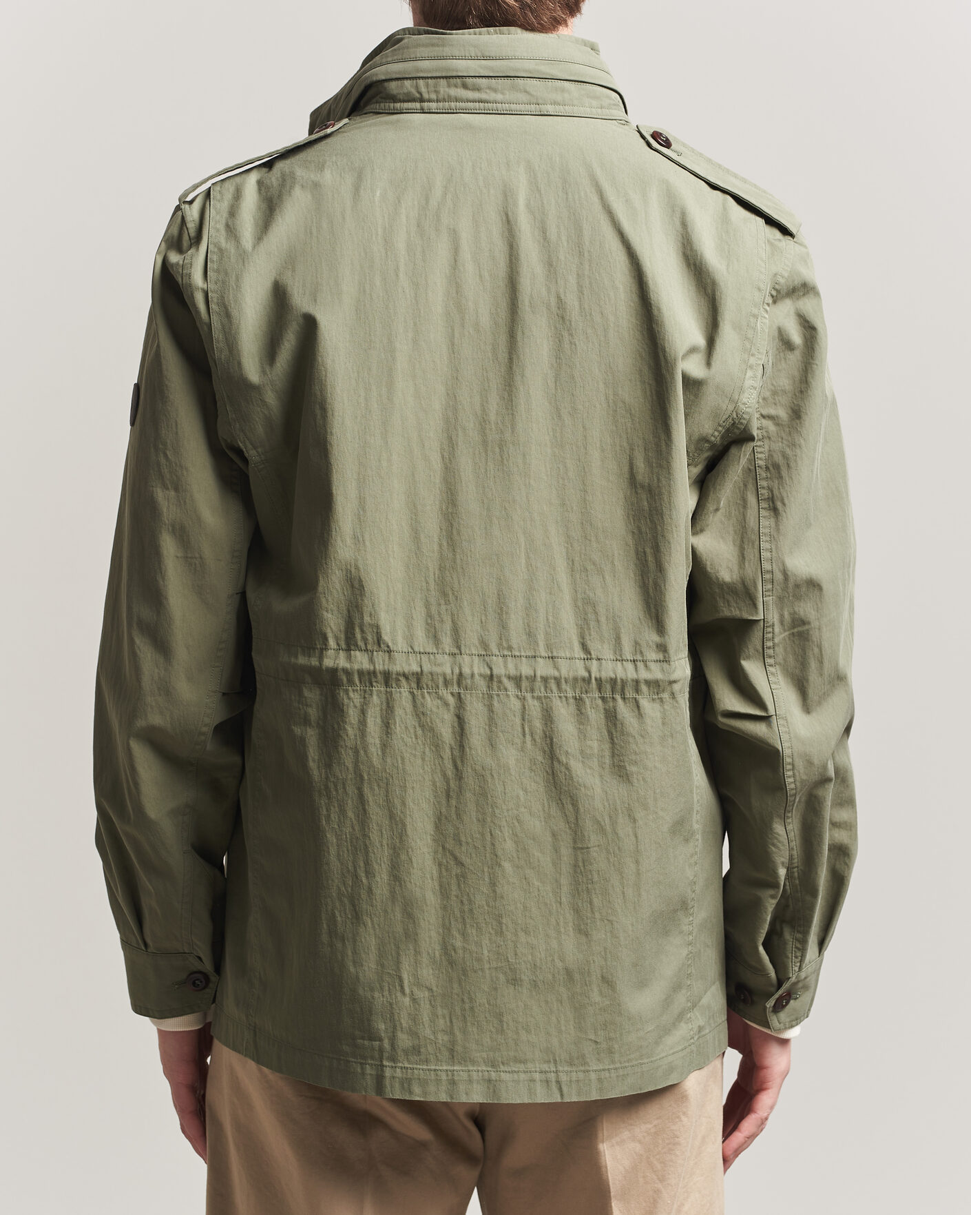 Uomini | Giacche | GANT | Cotton Field Jacket Dry Herb Green