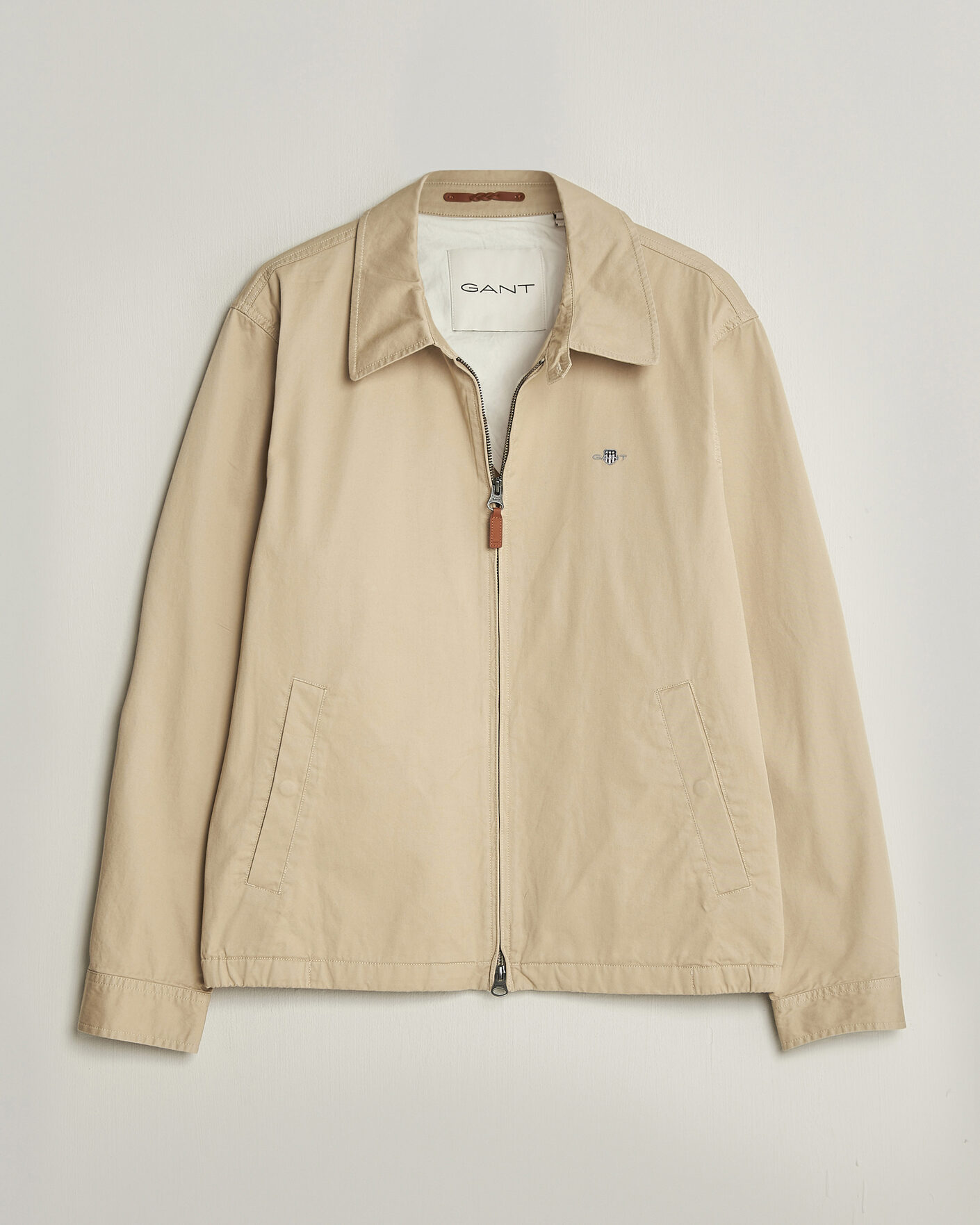 Uomini | Giacche | Gant | Cotton Windcheater Jacket Oat Beige