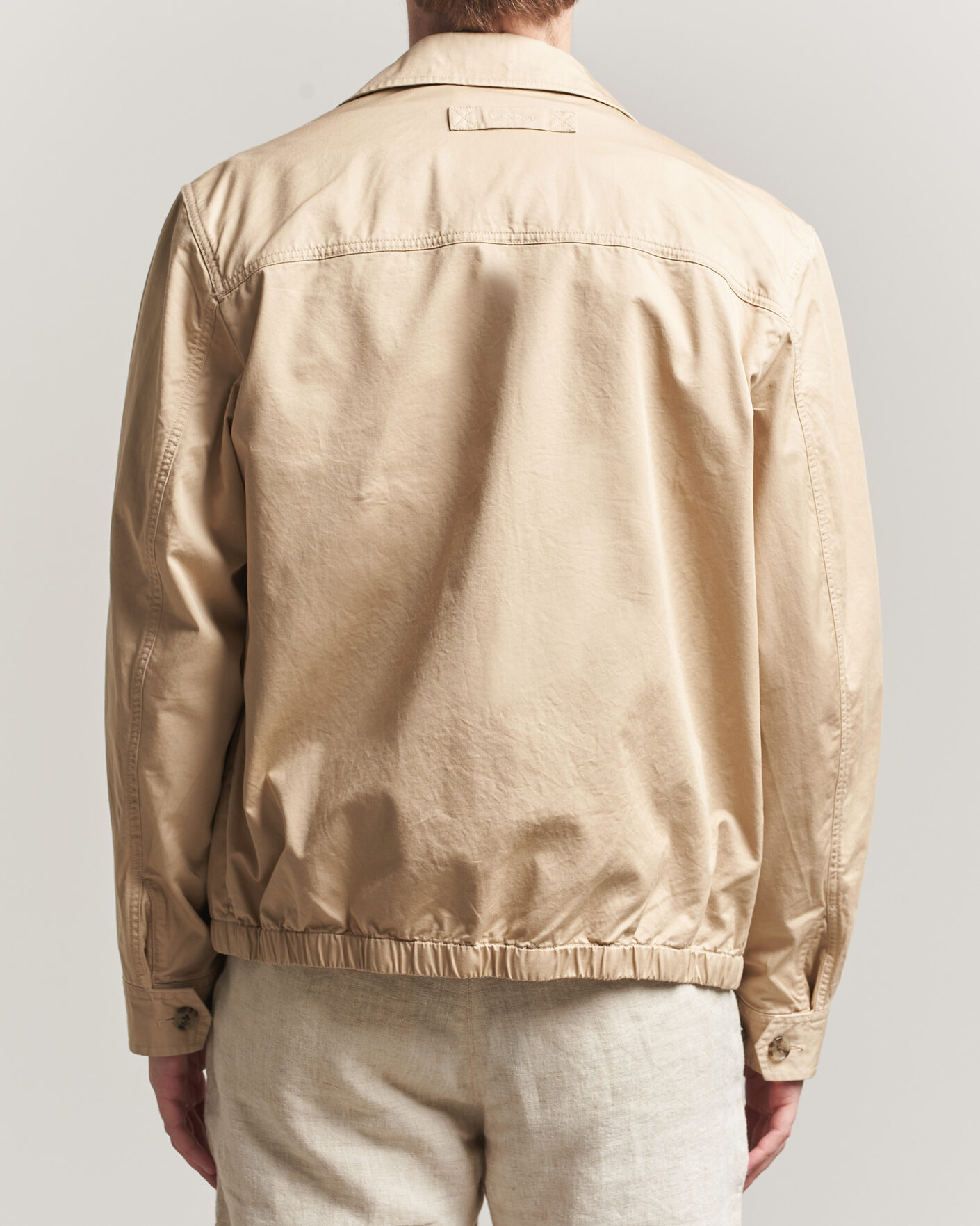 Uomini | Giacche | GANT | Cotton Windcheater Jacket Oat Beige