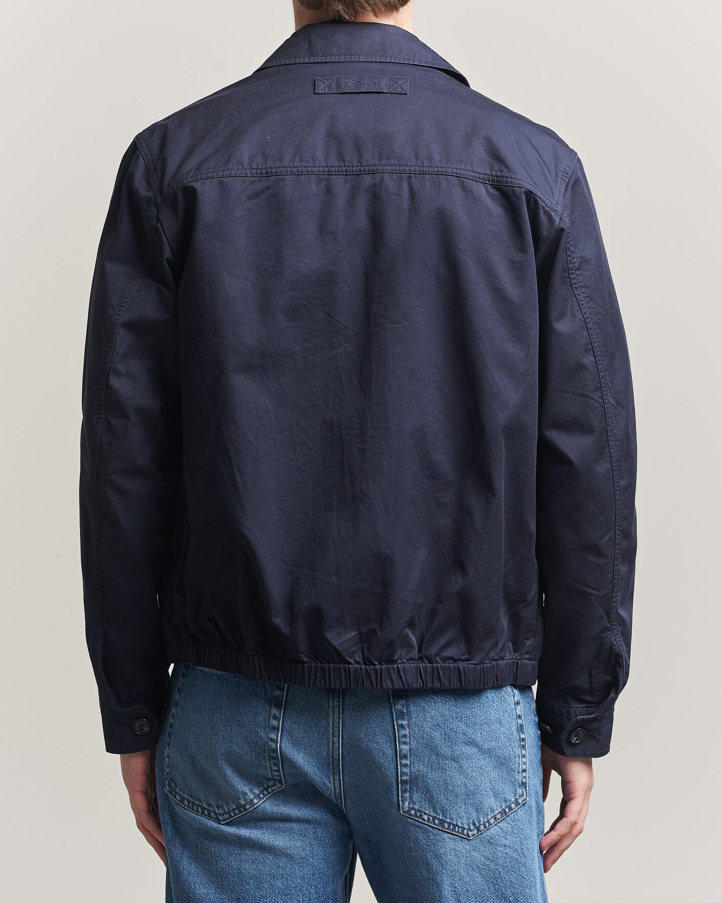 Uomini | Giacche | GANT | Cotton Windcheater Jacket Evening Blue