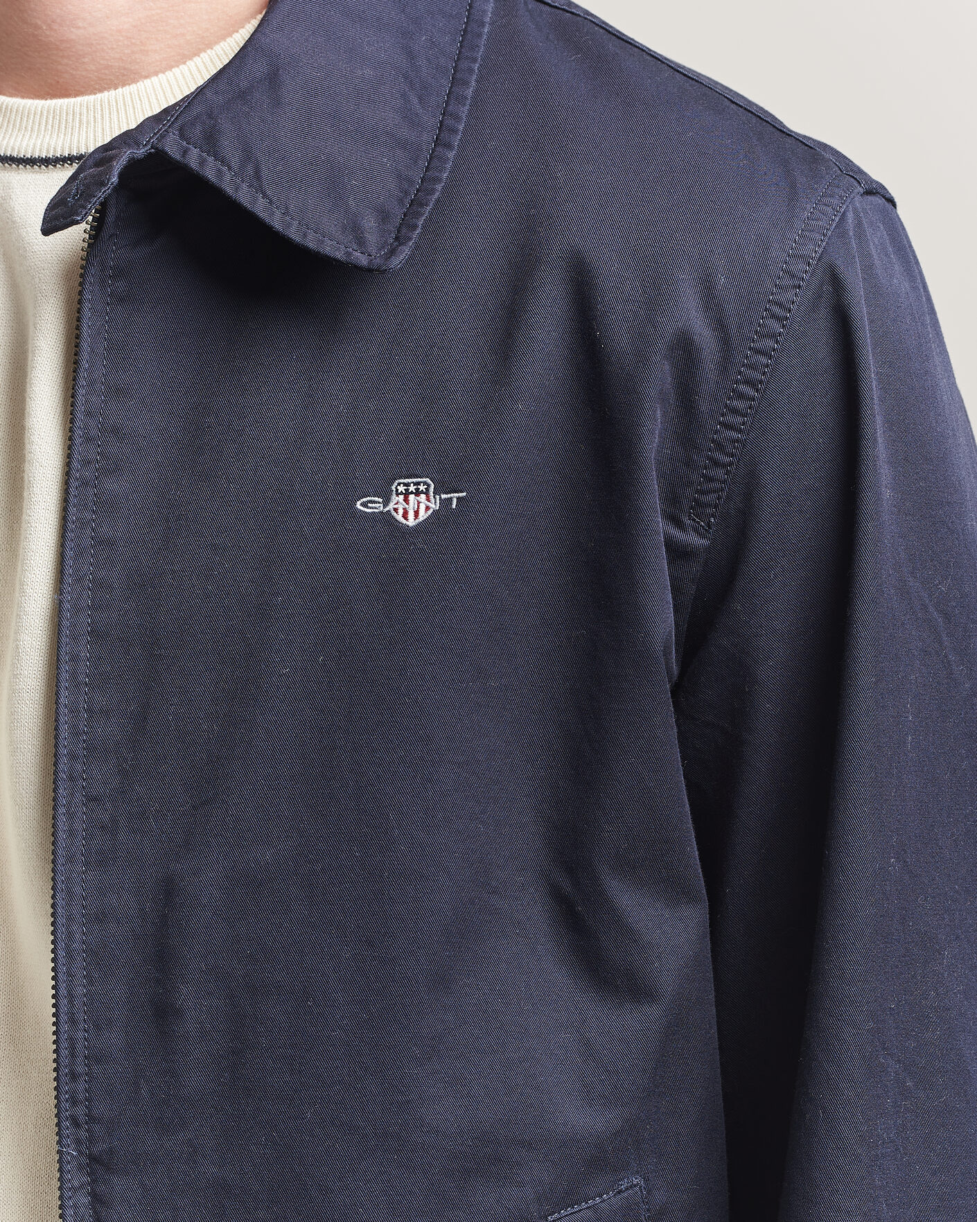 Uomini | Giacche | Gant | Cotton Windcheater Jacket Evening Blue