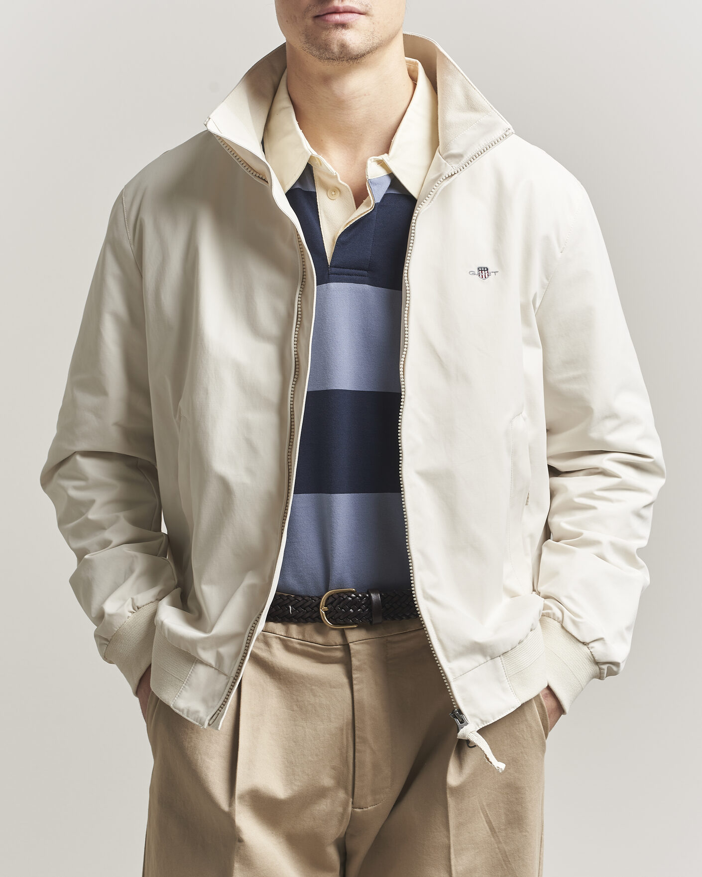 Uomini | Giacche | GANT | Lightweight Hampshire Jacket Sand
