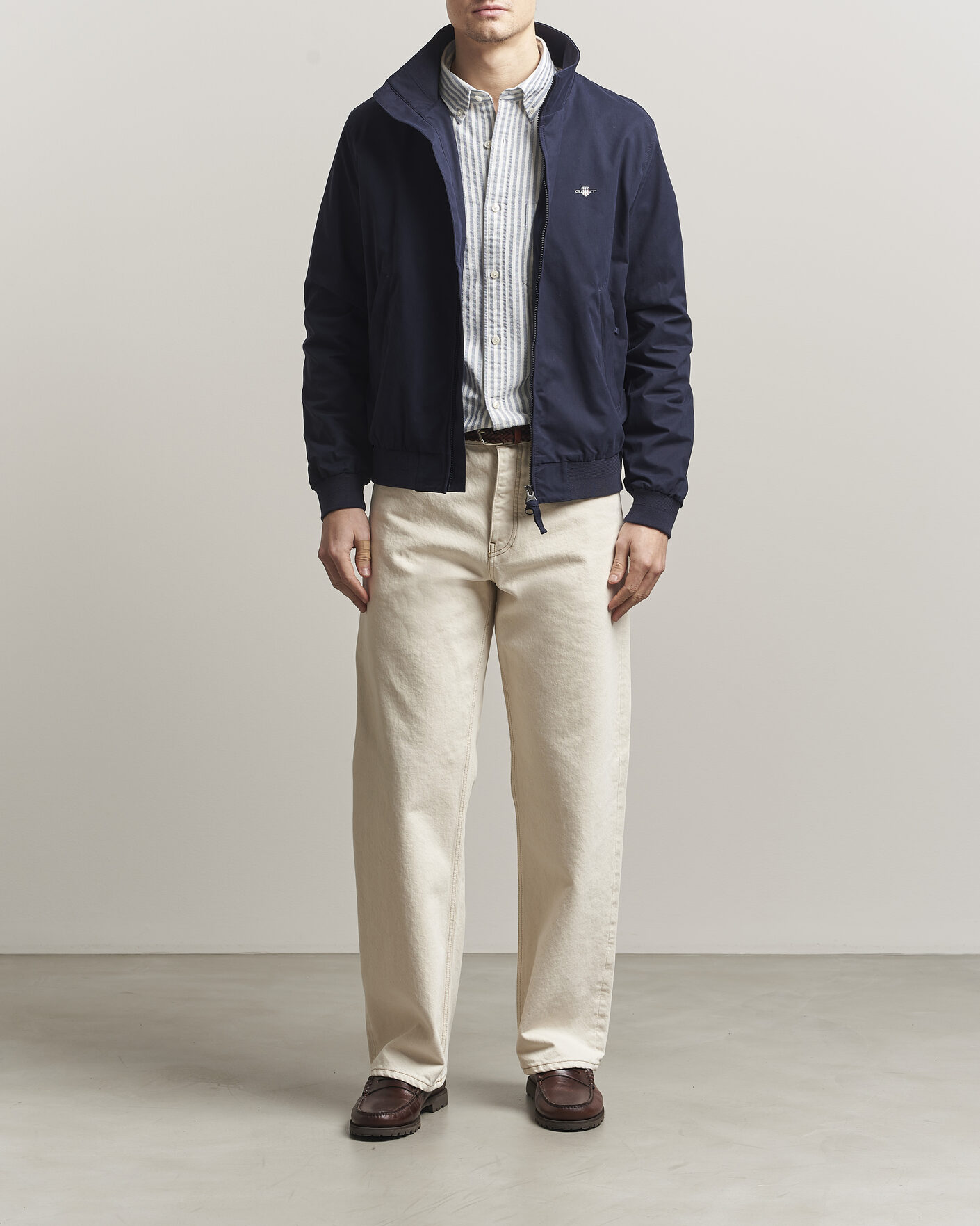 Uomini | Giacche | Gant | Lightweight Hampshire Jacket Evening Blue