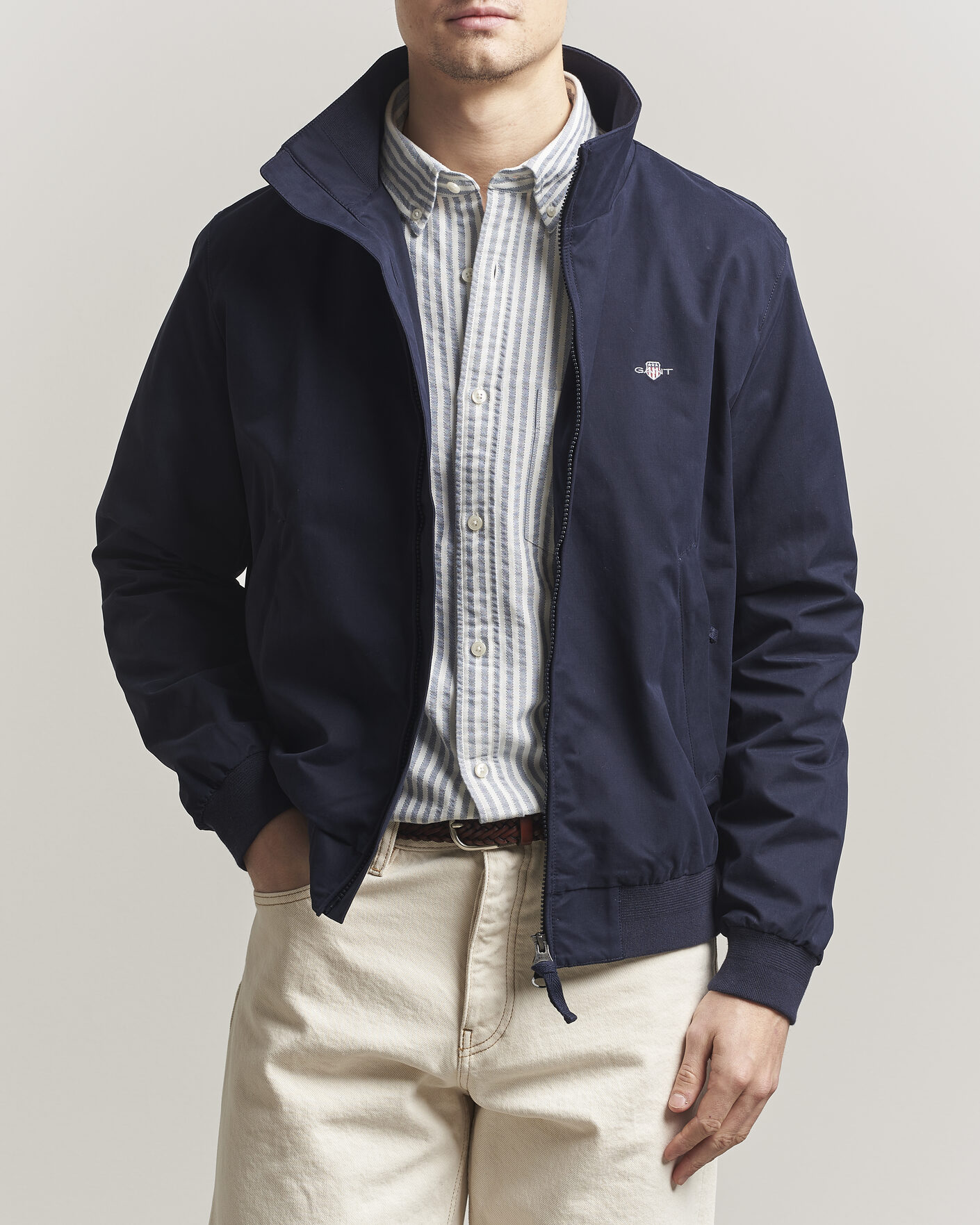 Uomini | Giacche | Gant | Lightweight Hampshire Jacket Evening Blue