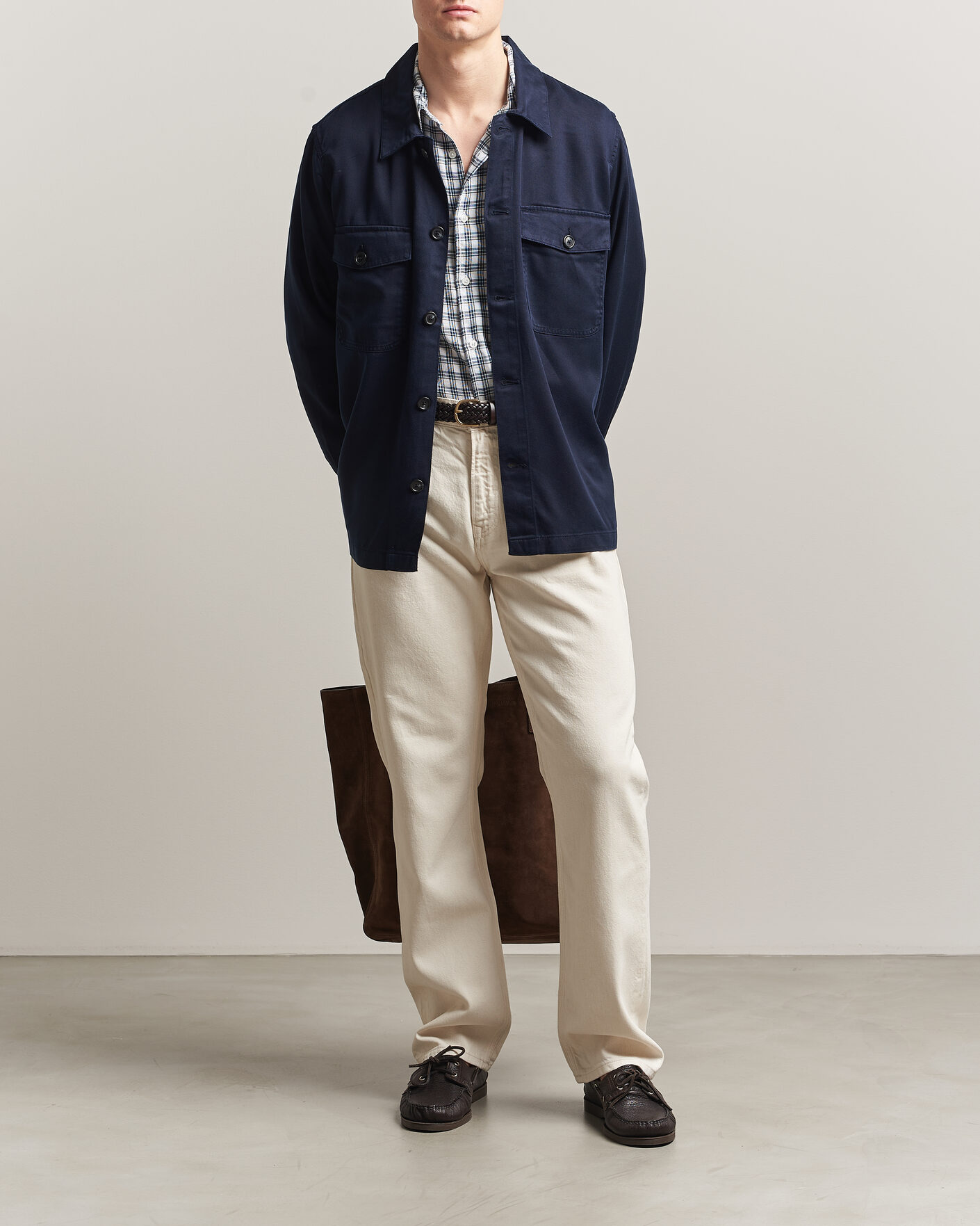 Uomini | Camicie | Gant | Regular Fit Lyocell Overshirt Evening Blue