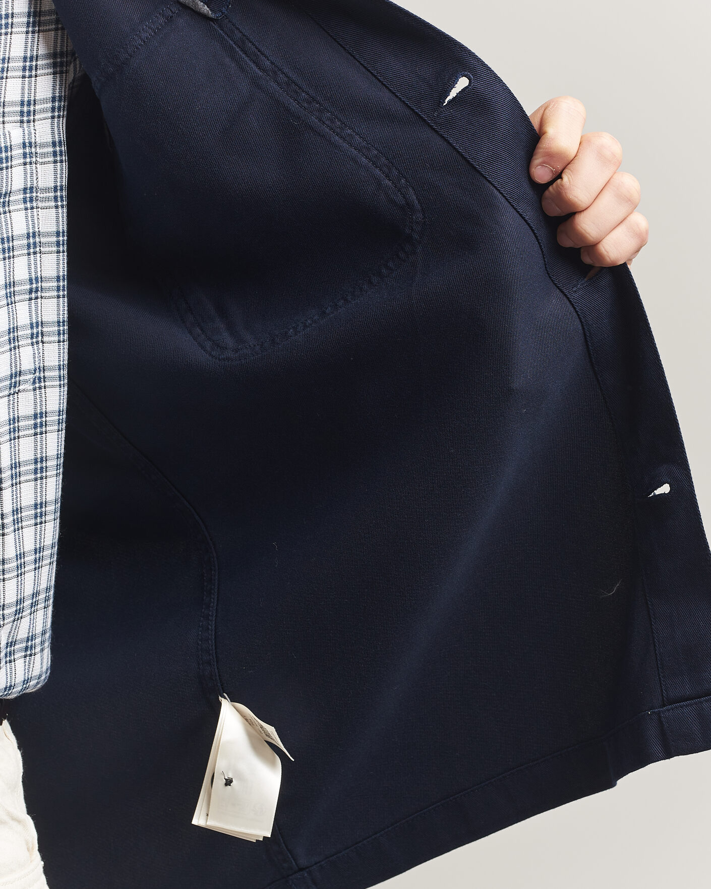 Uomini | Camicie | Gant | Regular Fit Lyocell Overshirt Evening Blue