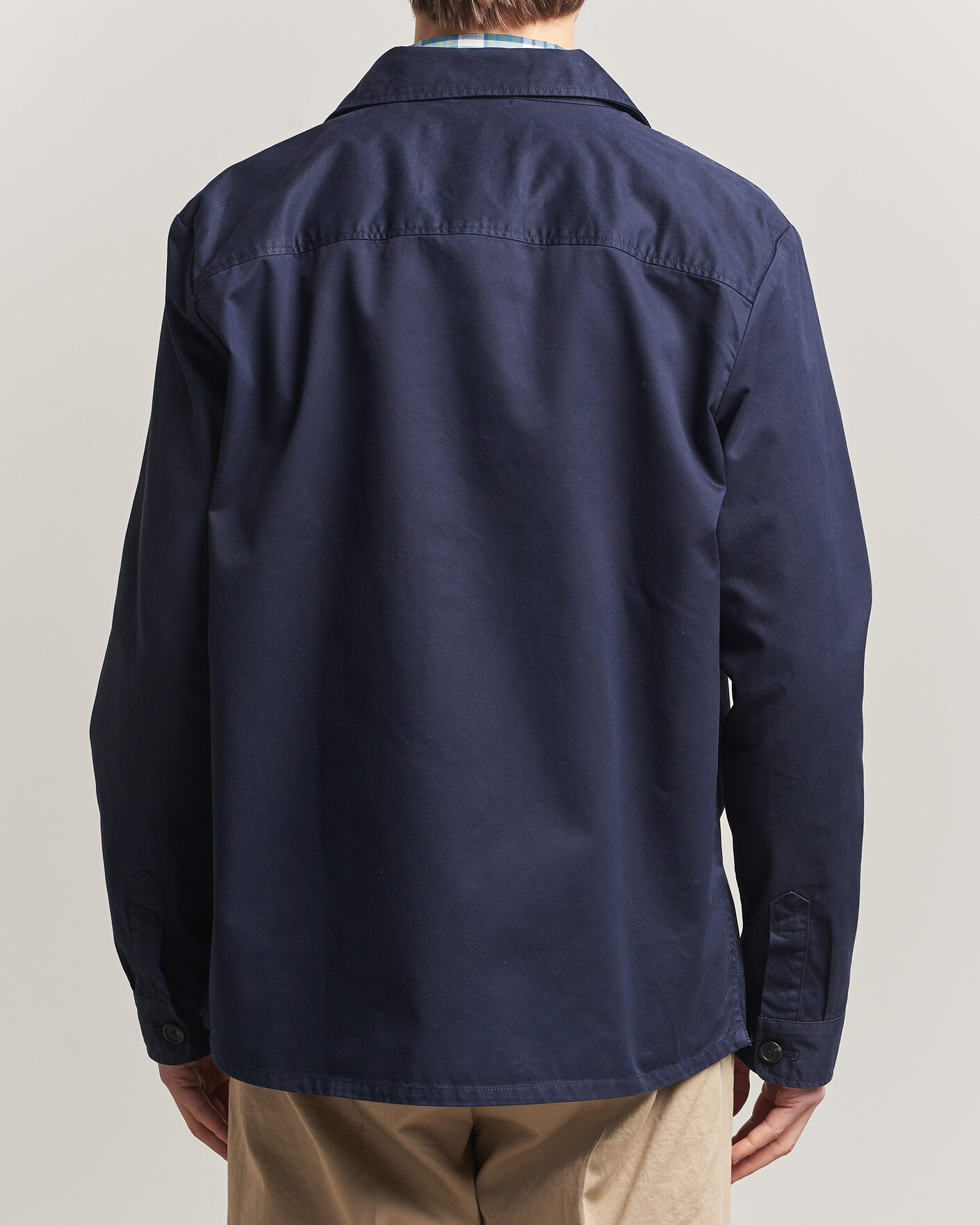 Uomini | Camicie | GANT | Regular Fit Cotton Twill Overshirt Evening Blue