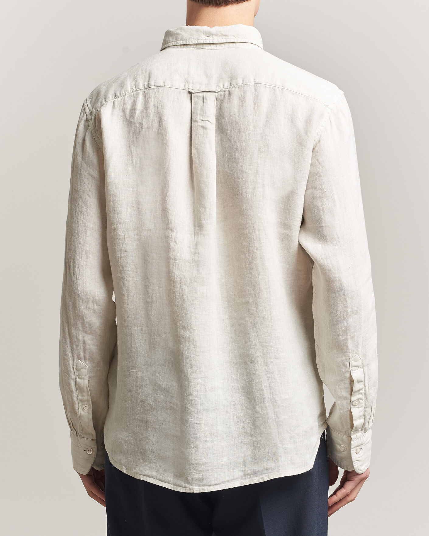 Uomini | Camicie | Gant | Regular Fit Garment Dyed Linen Shirt Sand