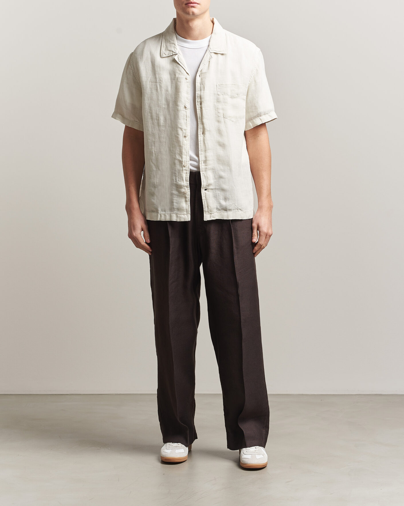 Uomini | Camicie | Gant | Regular Fit Garment Dyed Camp Shirrt Sand