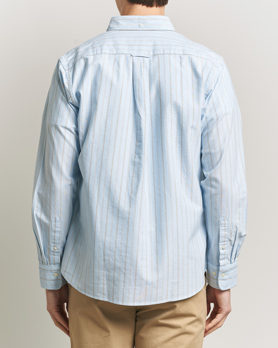 Uomini | Camicie | GANT | Regluar Fit Clsasic Oxford Striped Shirt Sky Blue