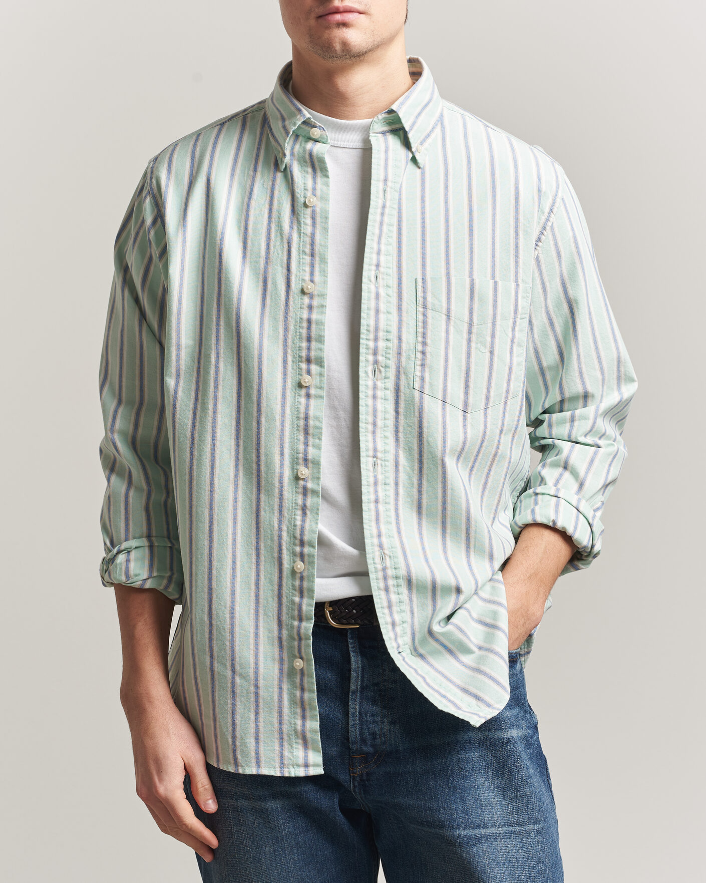 Uomini | Camicie | Gant | Regluar Fit Archive Oxford Shirt Washed Turquoise