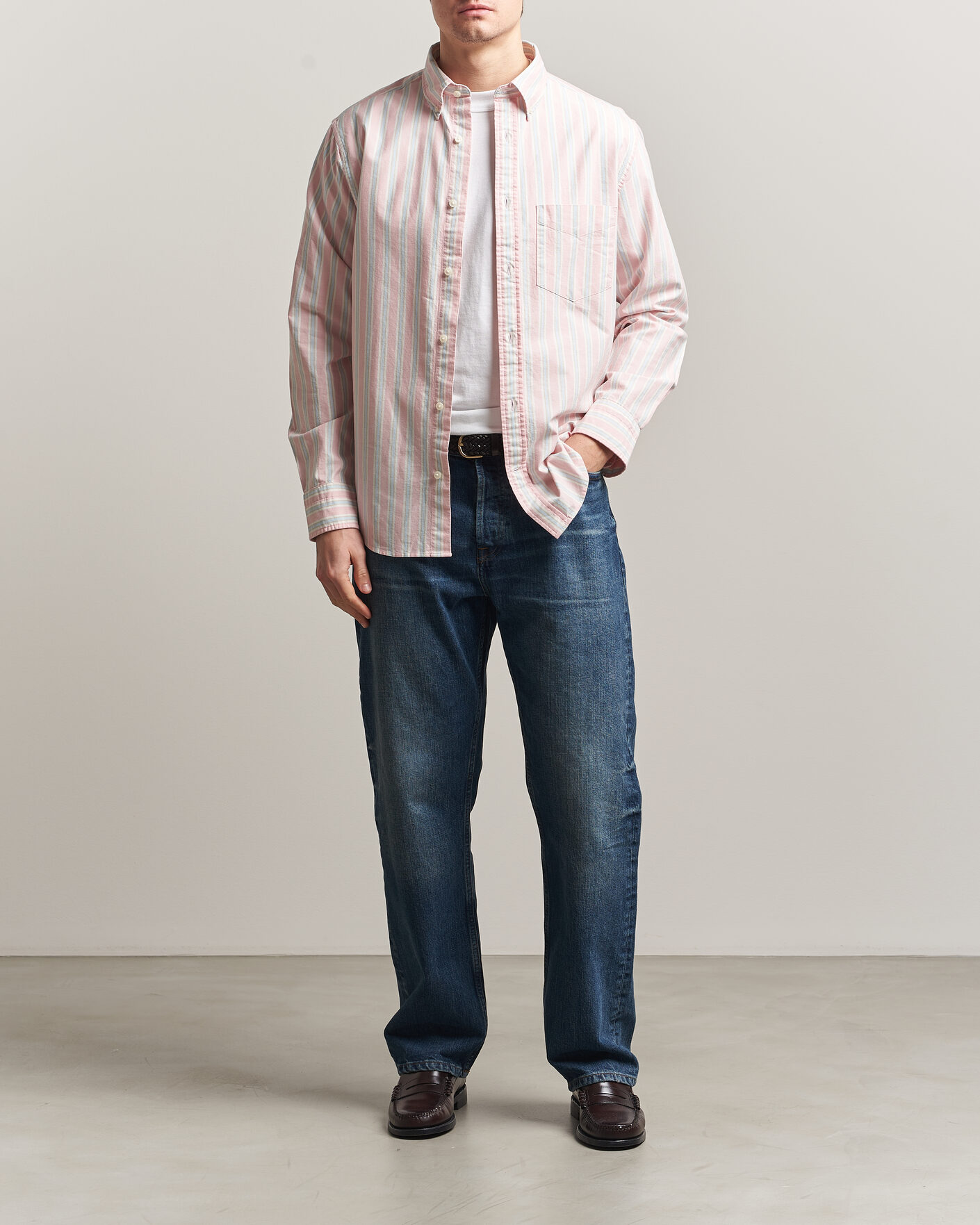 Uomini | Camicie | GANT | Regluar Fit Archive Oxford Shirt Washed Pink