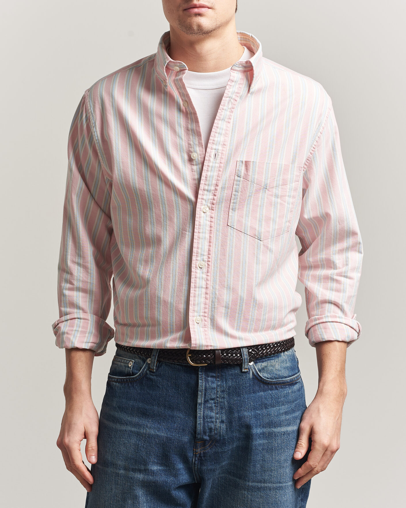 Uomini | Camicie | GANT | Regluar Fit Archive Oxford Shirt Washed Pink