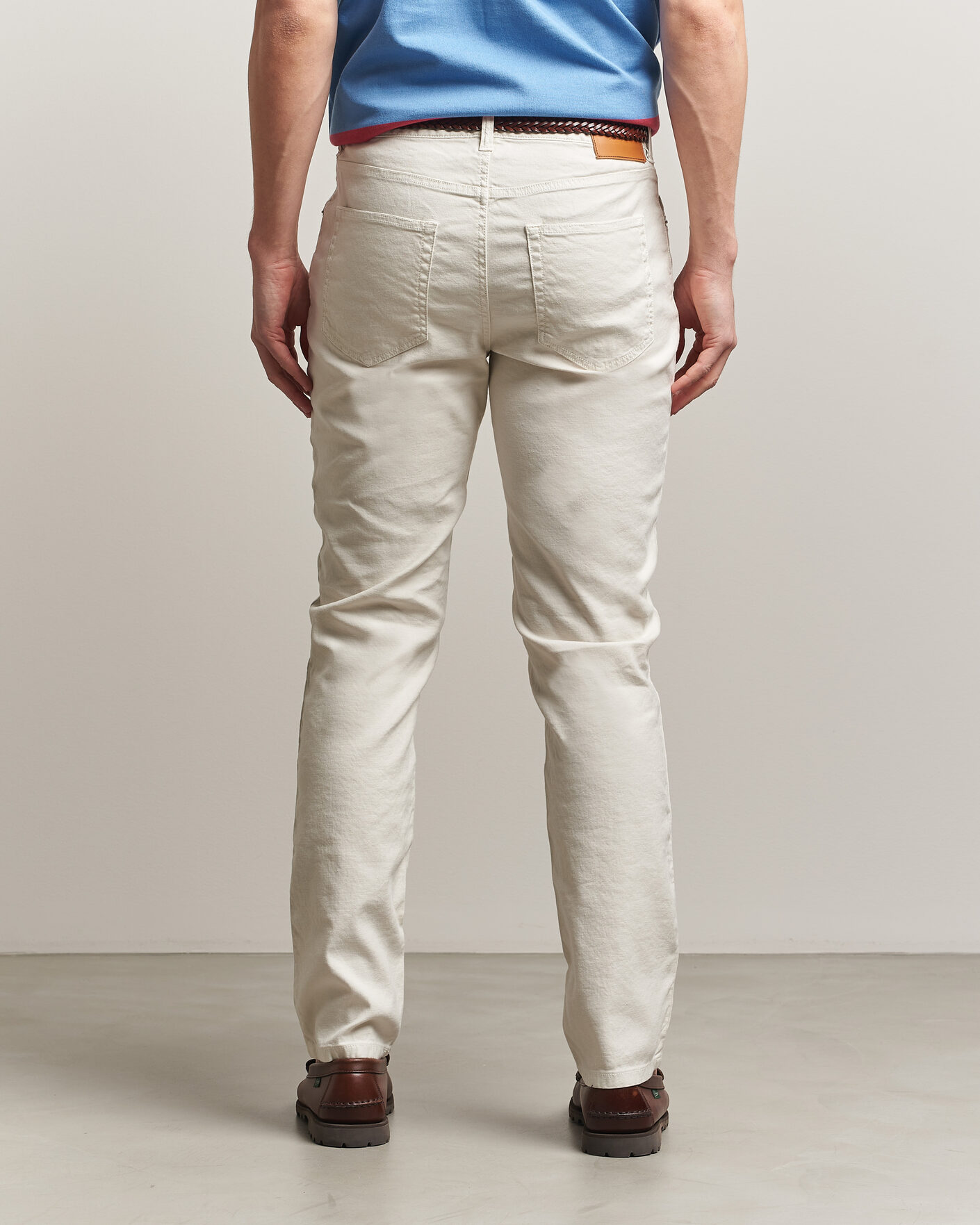 Uomini | Pantaloni | Gant | Slim Fit Cotton/Linen 5-Pocket Pants Sand