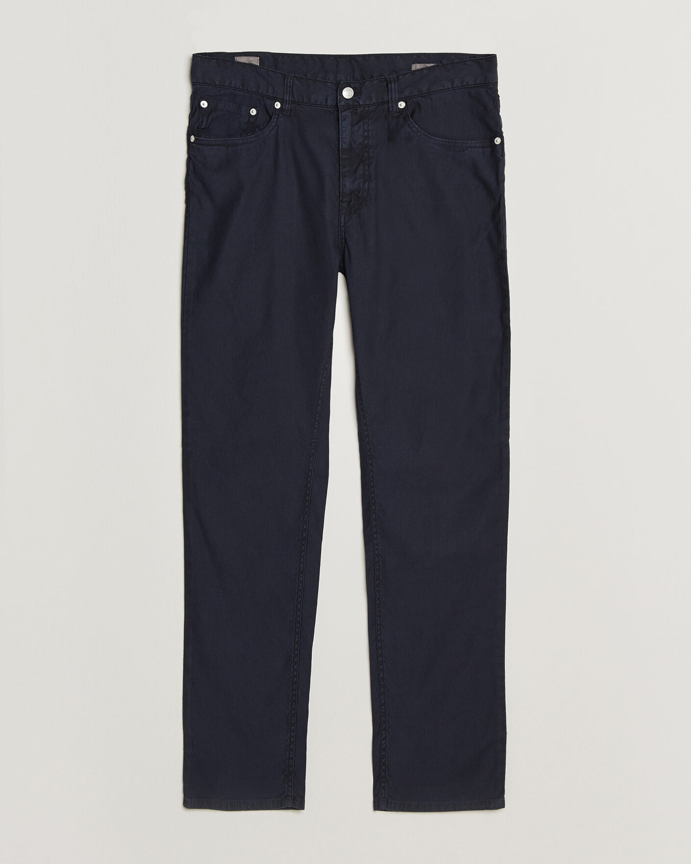 Uomini | Pantaloni | Gant | Slim Fit Cotton/Linen 5-Pocket Pants Evening Blue