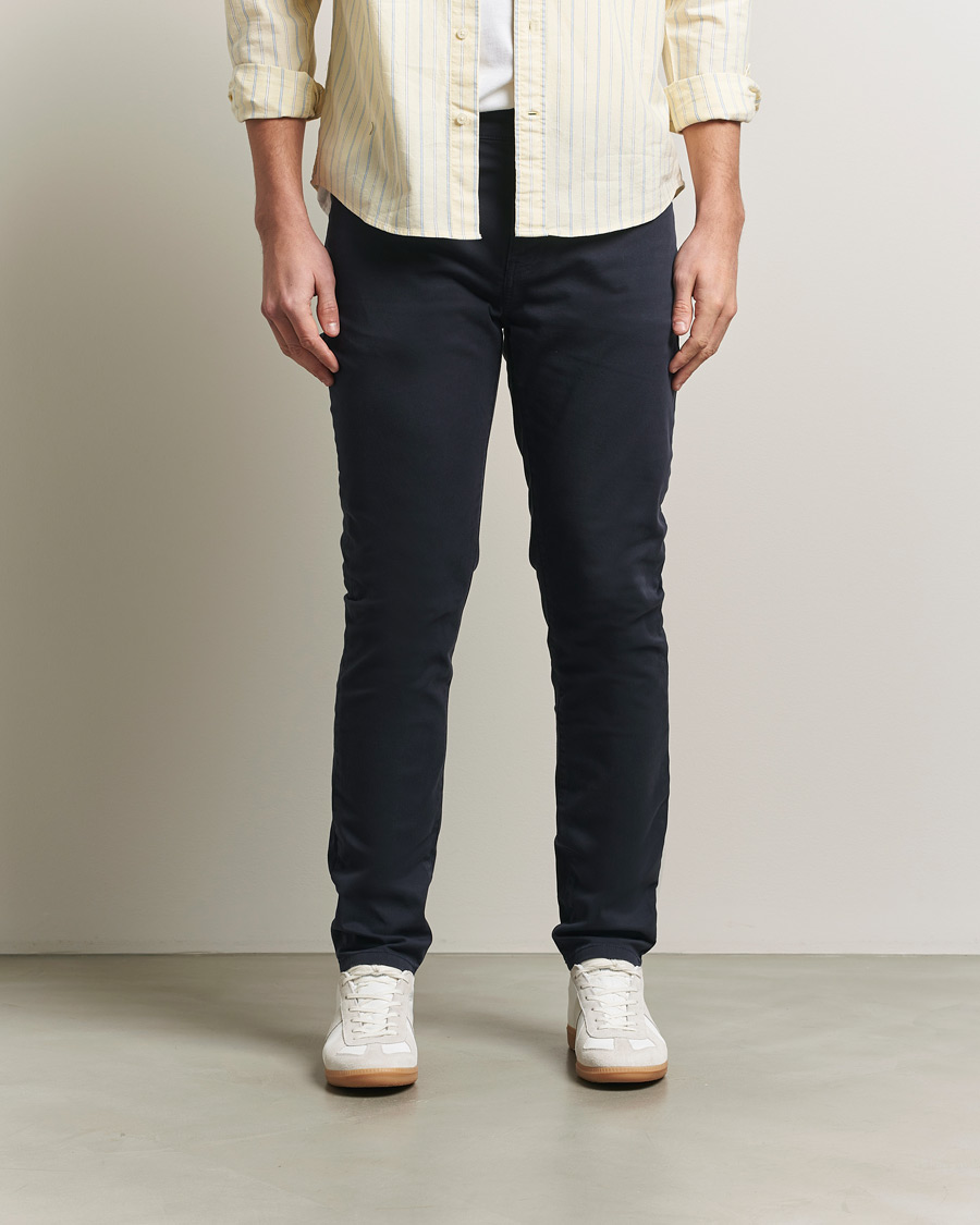Uomini | Pantaloni | GANT | Slim Fit Desert 5-Pocket Pants Evening Blue