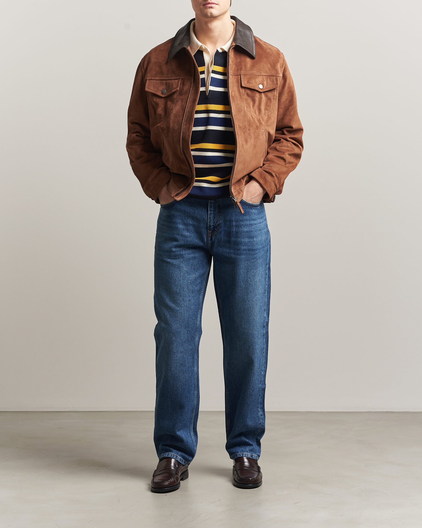 Uomini | Jeans | GANT | Straight Fit Jeans Mid Blue Worn In