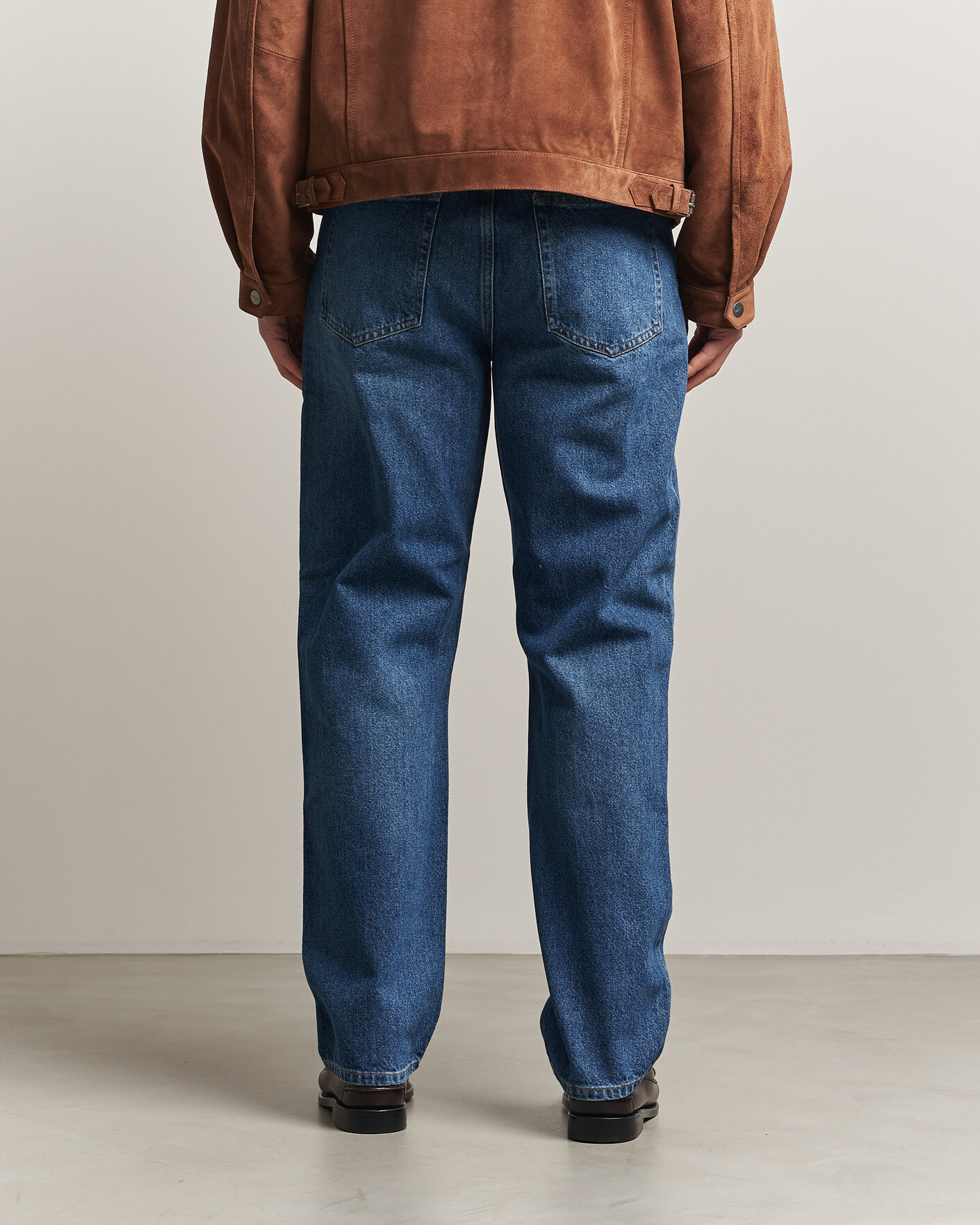 Uomini | Jeans | GANT | Straight Fit Jeans Mid Blue Worn In