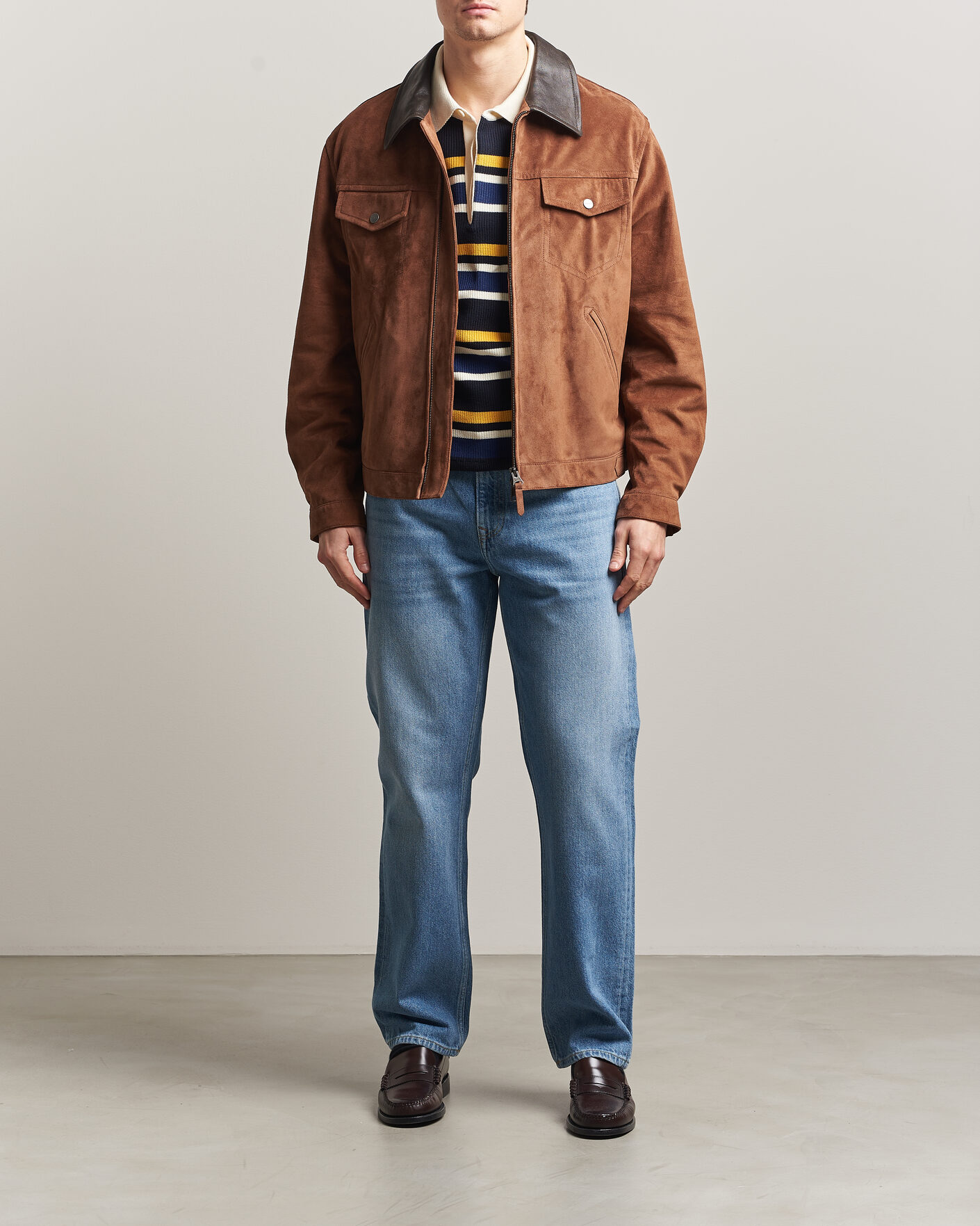Uomini | Jeans | GANT | Straight Fit Jeans Semi Light Blue Worn In