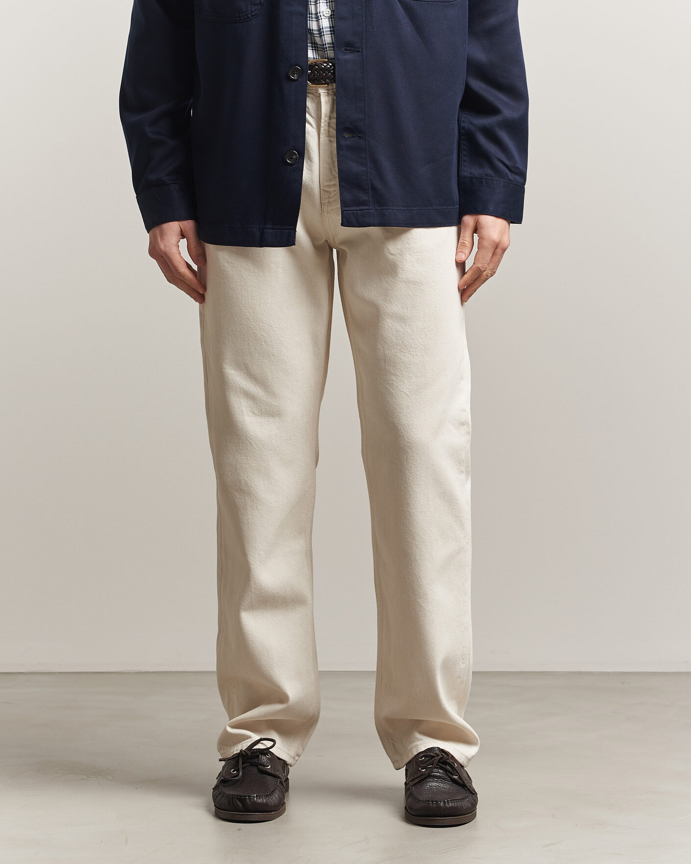 Uomini | Jeans | Gant | Straight Fit Jeans Ecru