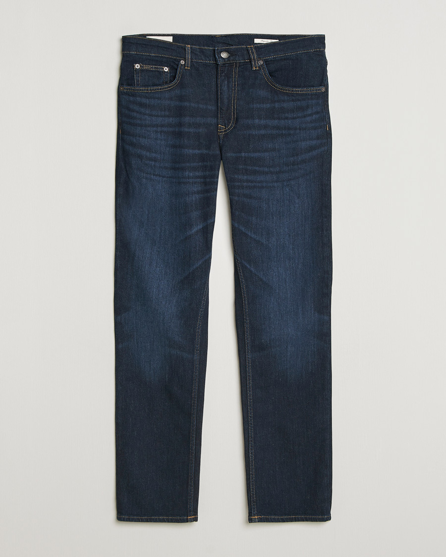 Uomini | Jeans | GANT | Regular Fit Jeans Dark Blue Broken In