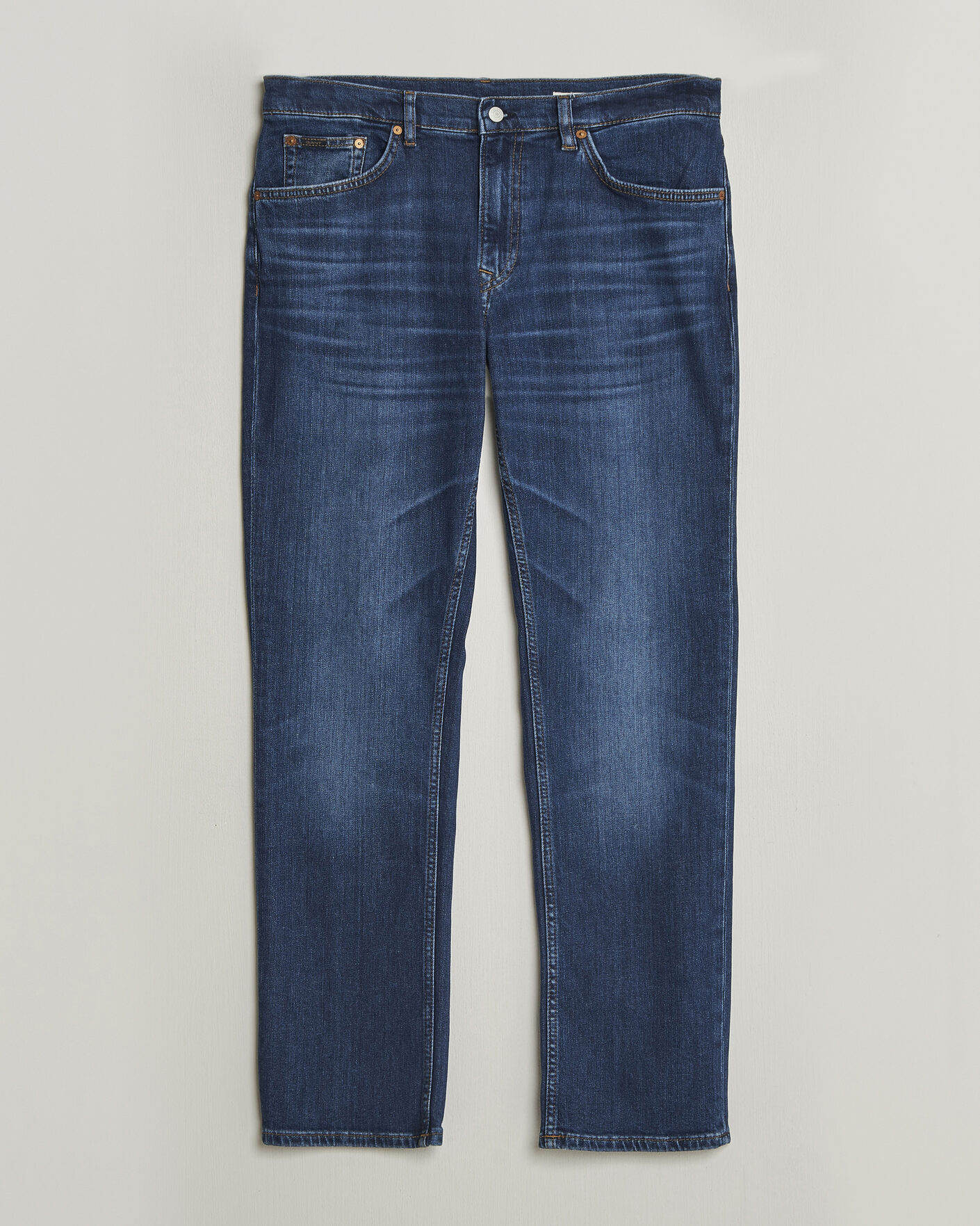 Uomini | Pantaloni | Gant | Regular Fit Jeans Mid Blue Worn In