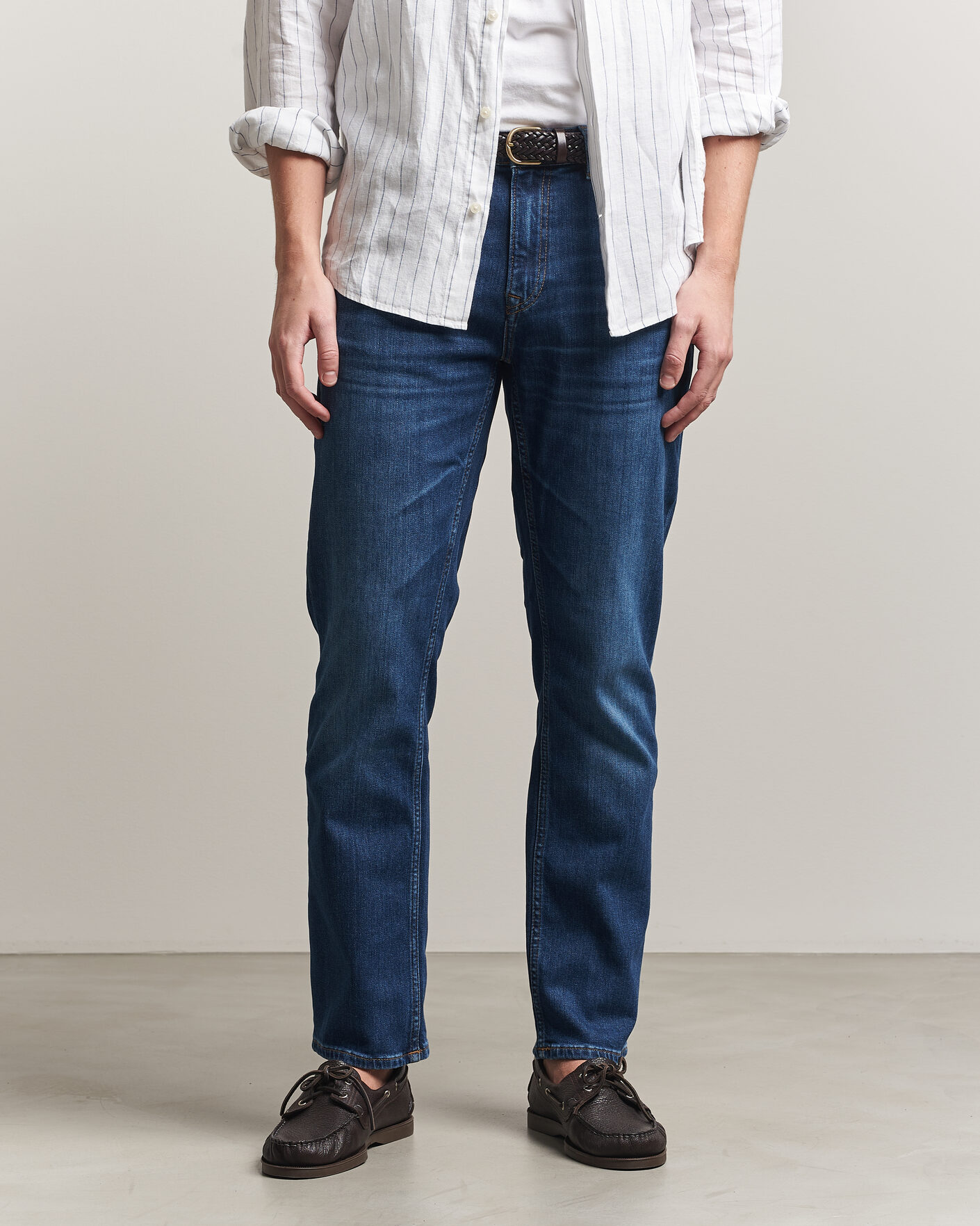 Uomini | Pantaloni | Gant | Regular Fit Jeans Mid Blue Worn In