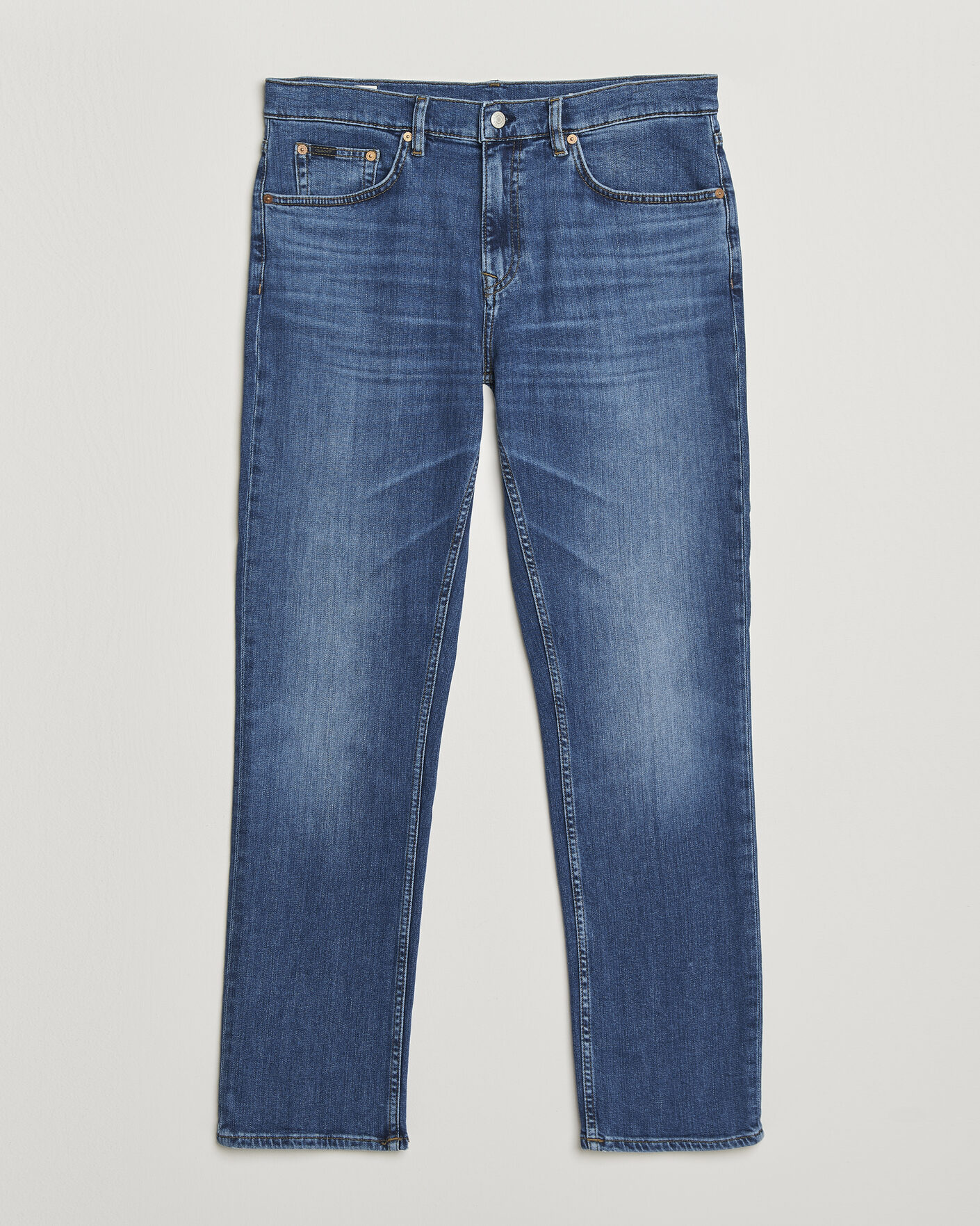 Uomini | Jeans | GANT | Regular Fit Jeans Mid Blue Broken In