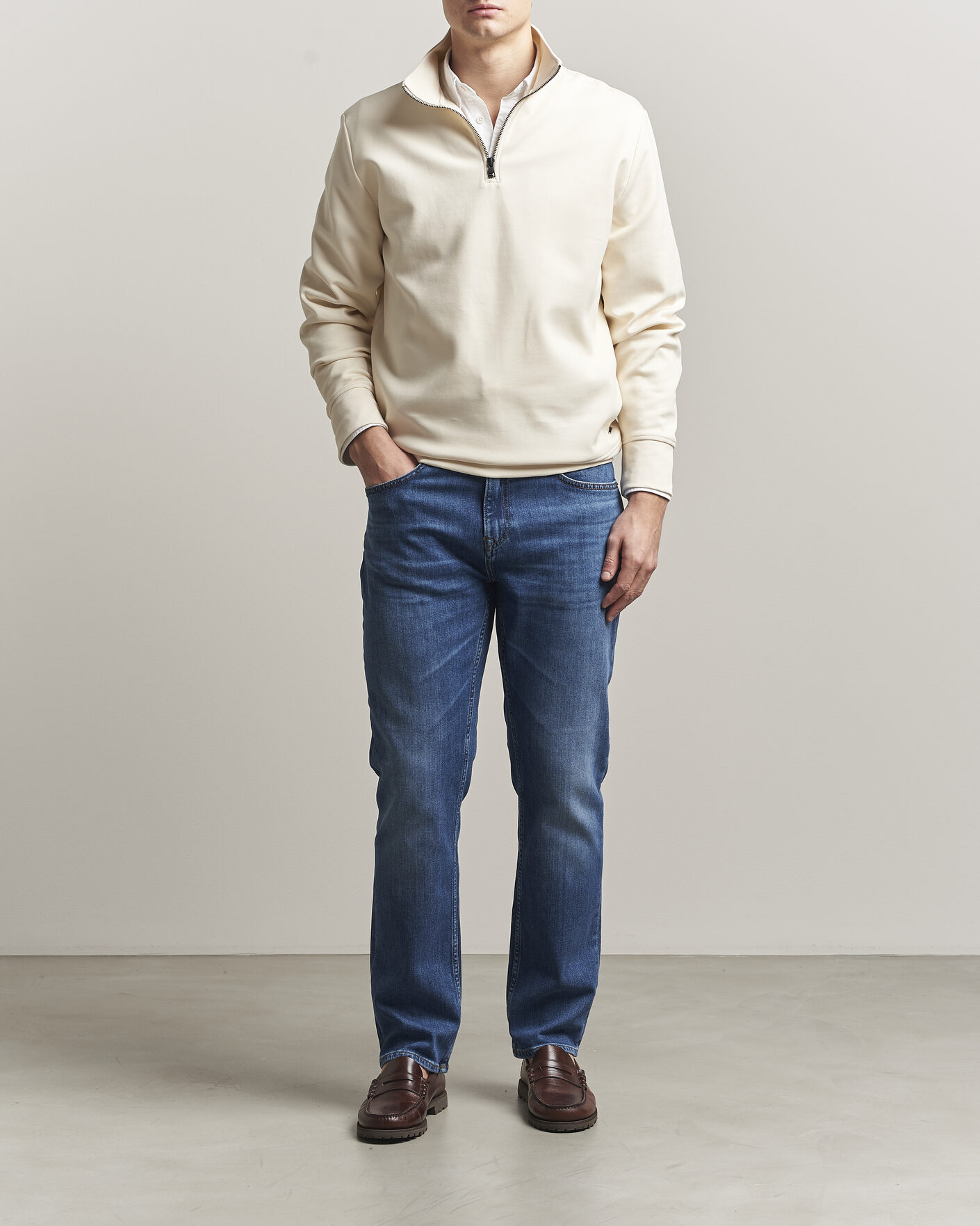 Uomini | Jeans | Gant | Regular Fit Jeans Mid Blue Broken In