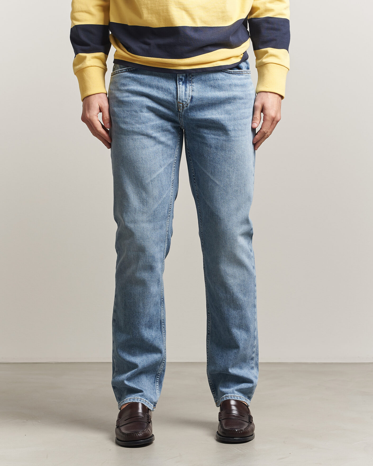 Uomini | Jeans | GANT | Regular Fit Jeans Semi Light Blue Worn In